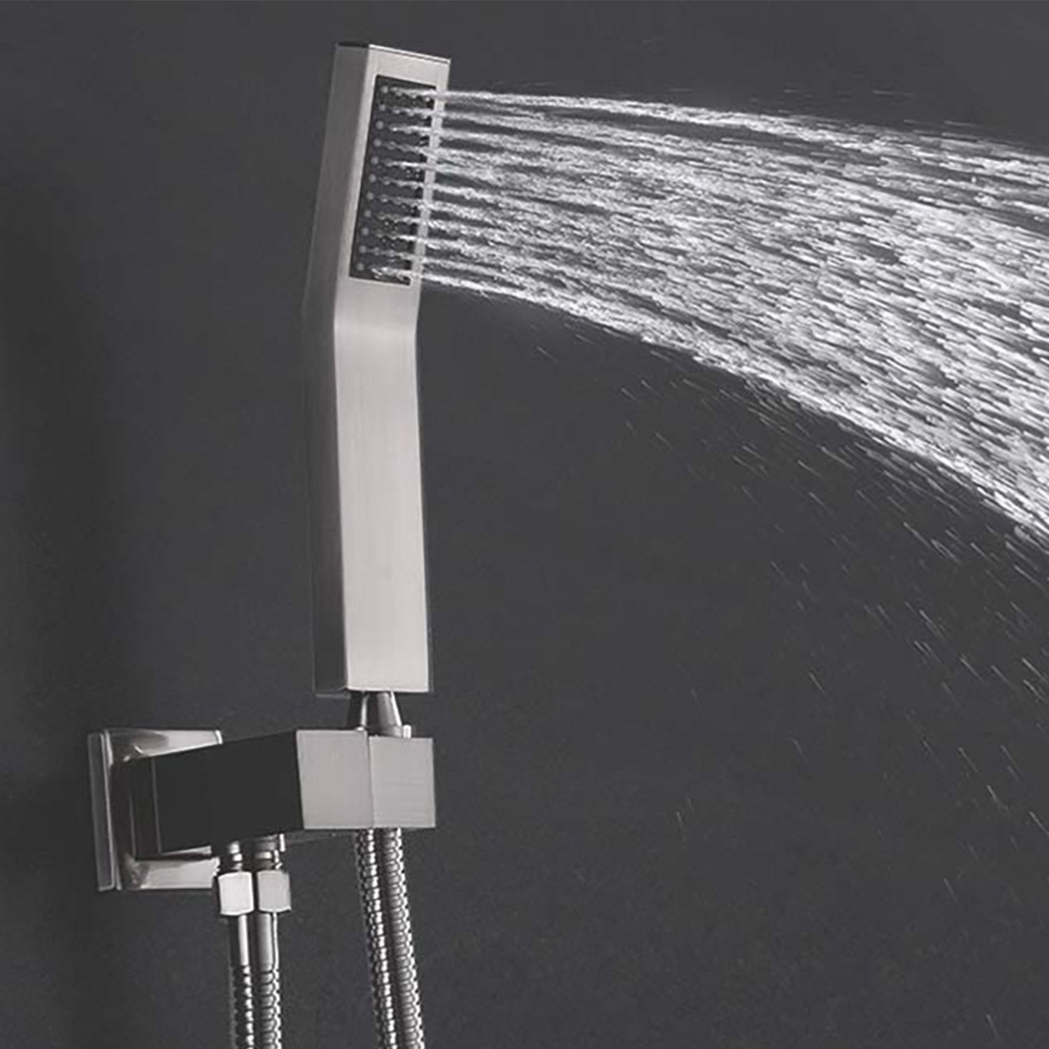 1-Spray Patterns with 2.5 GPM Ceiling Mount Dual Shower Heads- Valve Included