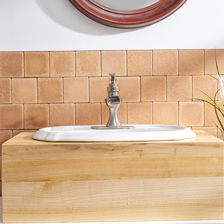 Boyel Living Single Handle Single Hole Bathroom Faucet with Deckplate Included, Pop Up Drain, Water Supply Hoses in Oil Rubbed Bronze/Brushed Nickel