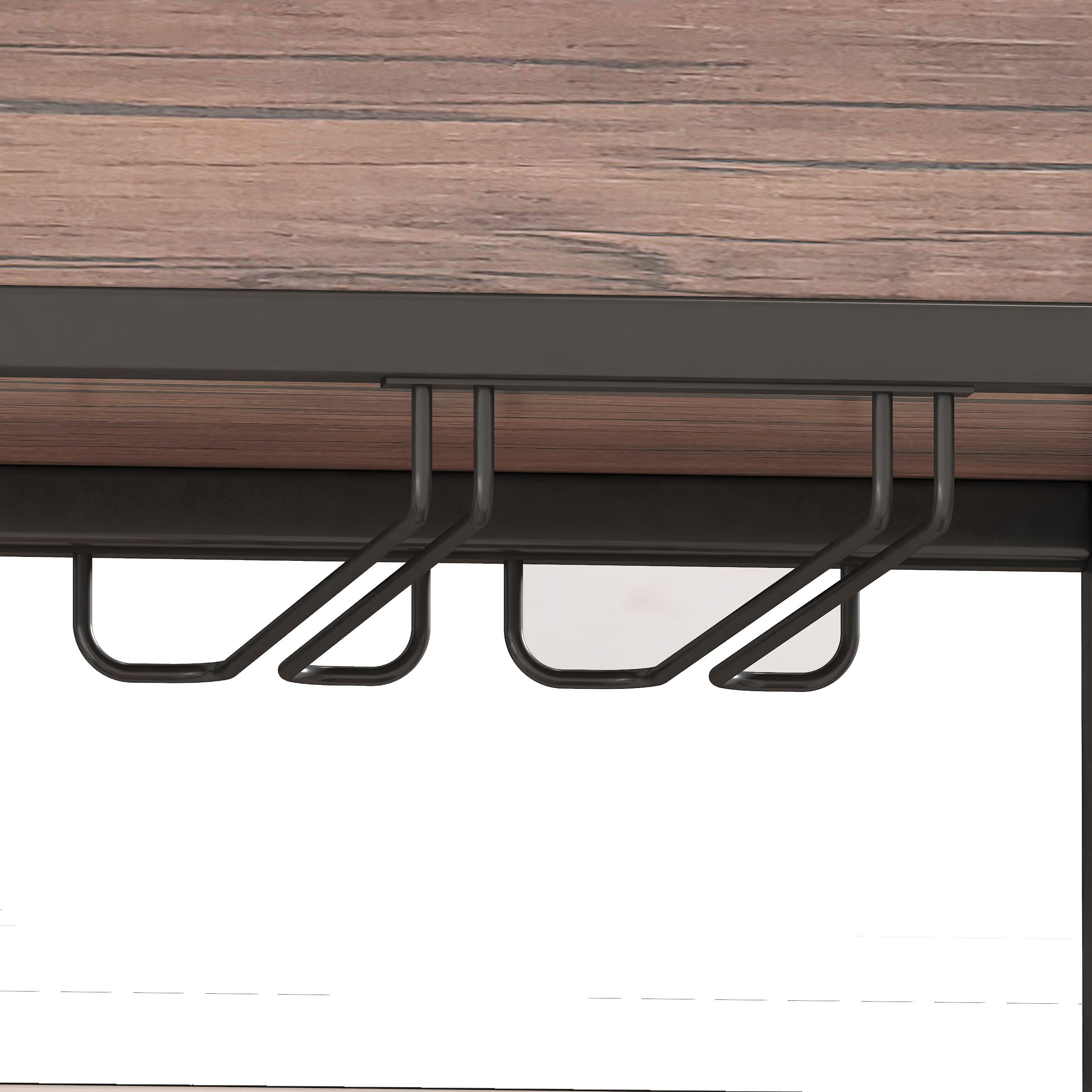 3 Tier Industrial Rolling Serving Cart with Lockable Wheels, Wine Rack Cart with Glass Holder for Indoor and Outdoor, Beverage Trolley cart with 2 Removable Tray, 