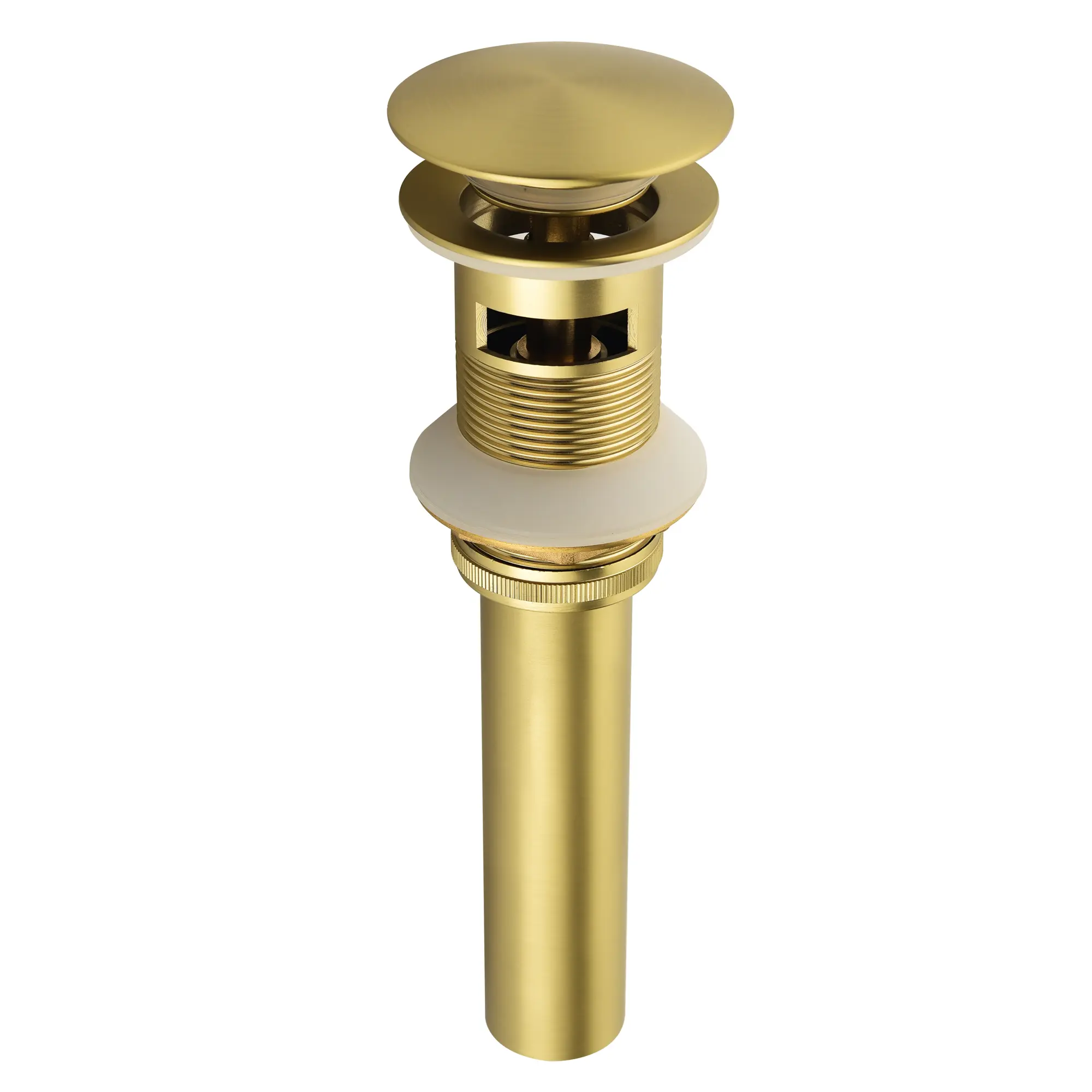 Brass Bathroom Vessel Vanity Sink Pop Up Drain Stopper with Overflow Lavatory Drain Assembly