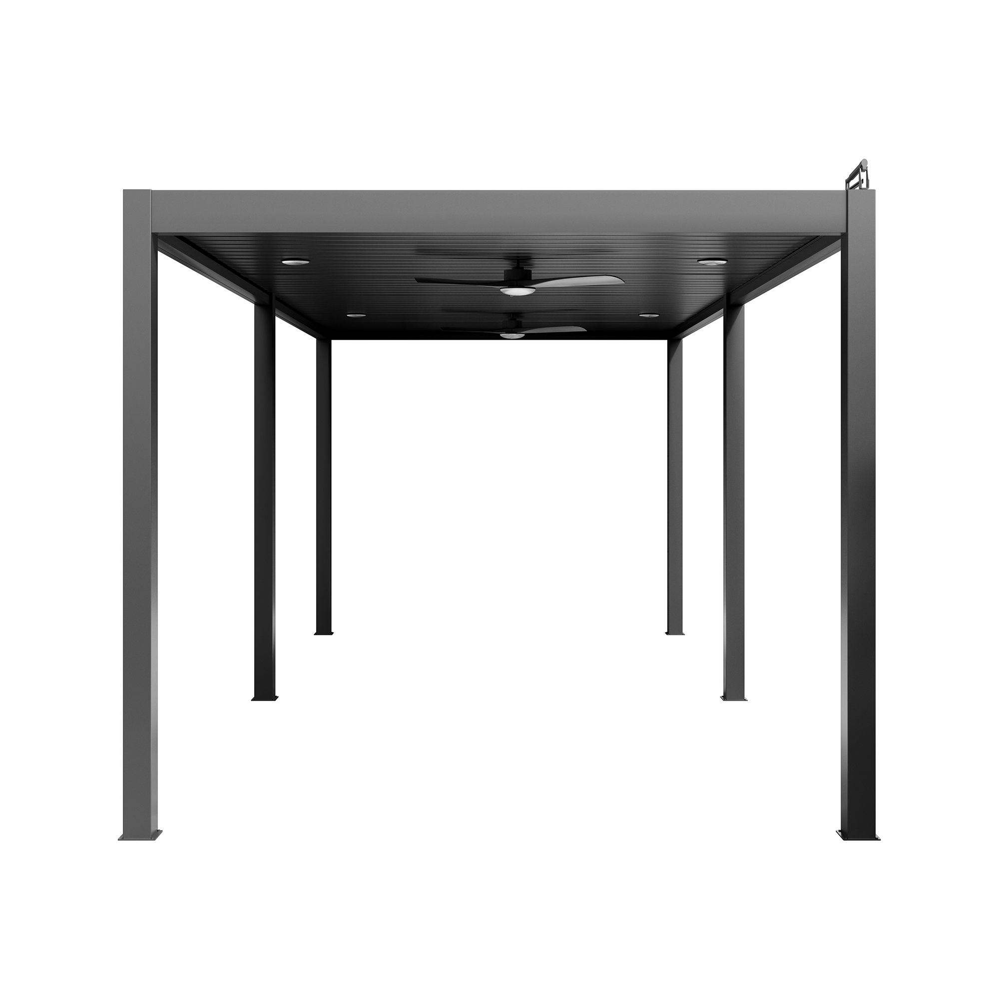 Mondawe Aluminum Outdoor Pergola Gazebo with Adjustable Louvered Roof and Solar-Powered LED Lights – Modern Weather-Resistant Patio Shade Structure