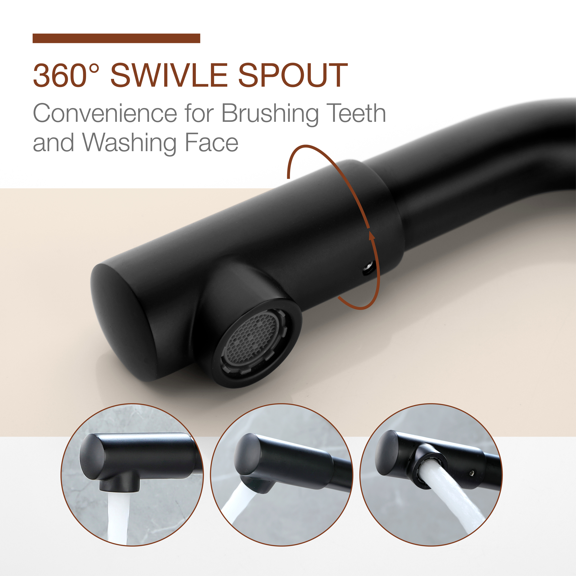 6.5 in. Faucet Height Double Handle 8" Widespread Brass 3 Hole Bathroom Sink Faucet Bath Faucets in Matte Black/Brushed Gold