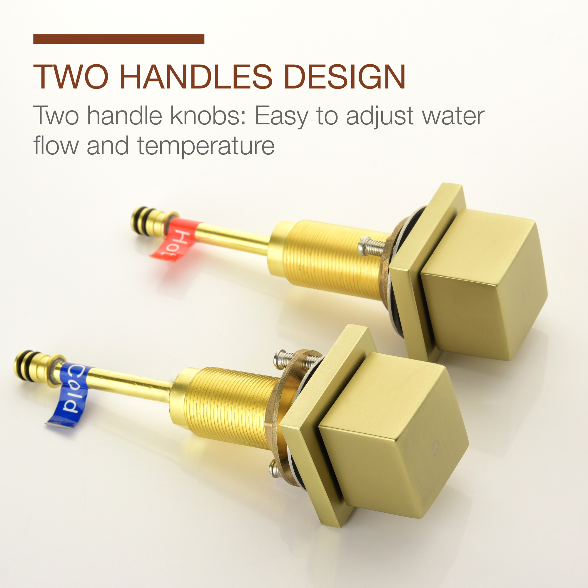 8 in. Waterfall Widespread 2-Handle Bathroom Faucet Waterfall Spout Center Wide-Spread Faucet in Brushed Gold/Brushed Nickel/Brushed Black Chrome