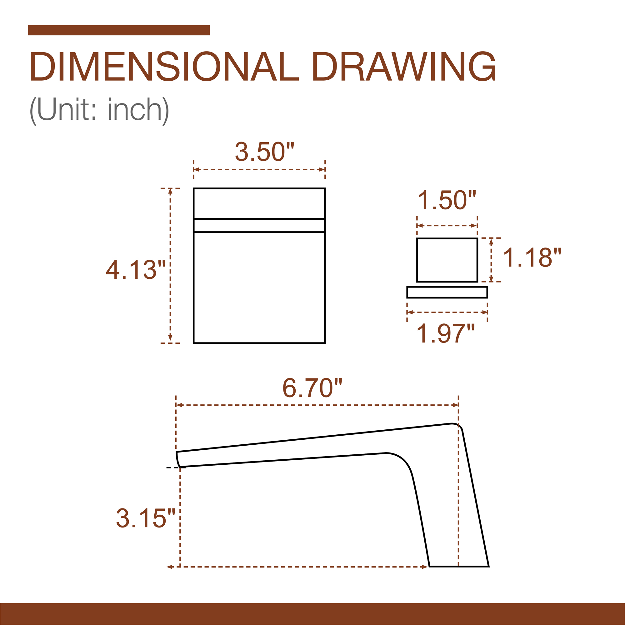 8 in. Waterfall Widespread 2-Handle Bathroom Faucet Waterfall Spout Center Wide-Spread Faucet in Brushed Gold/Brushed Nickel/Brushed Black Chrome