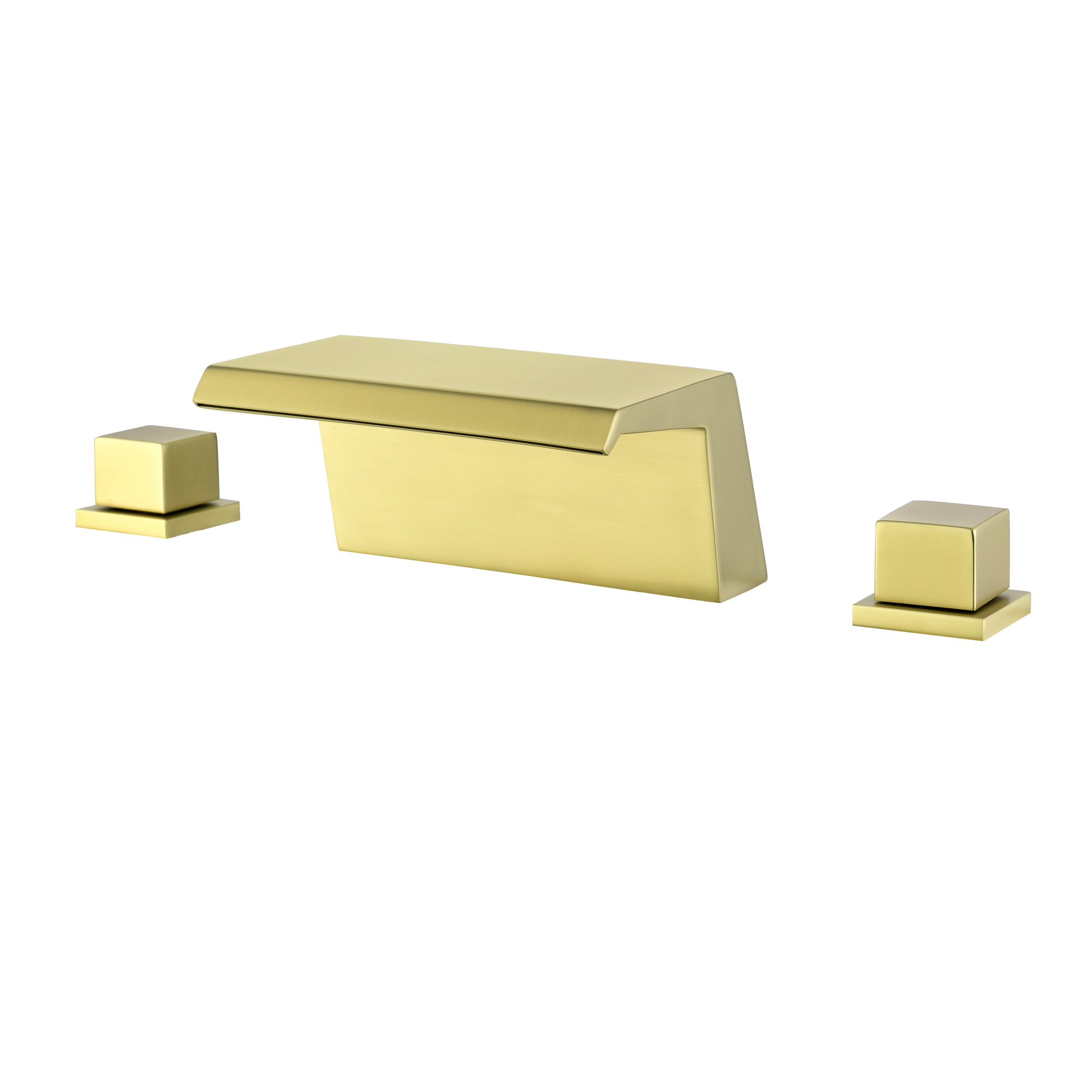 Boyel Living Brushed Gold/Brushed Nickel Widespread 2-Handle Bathroom Sink Faucet