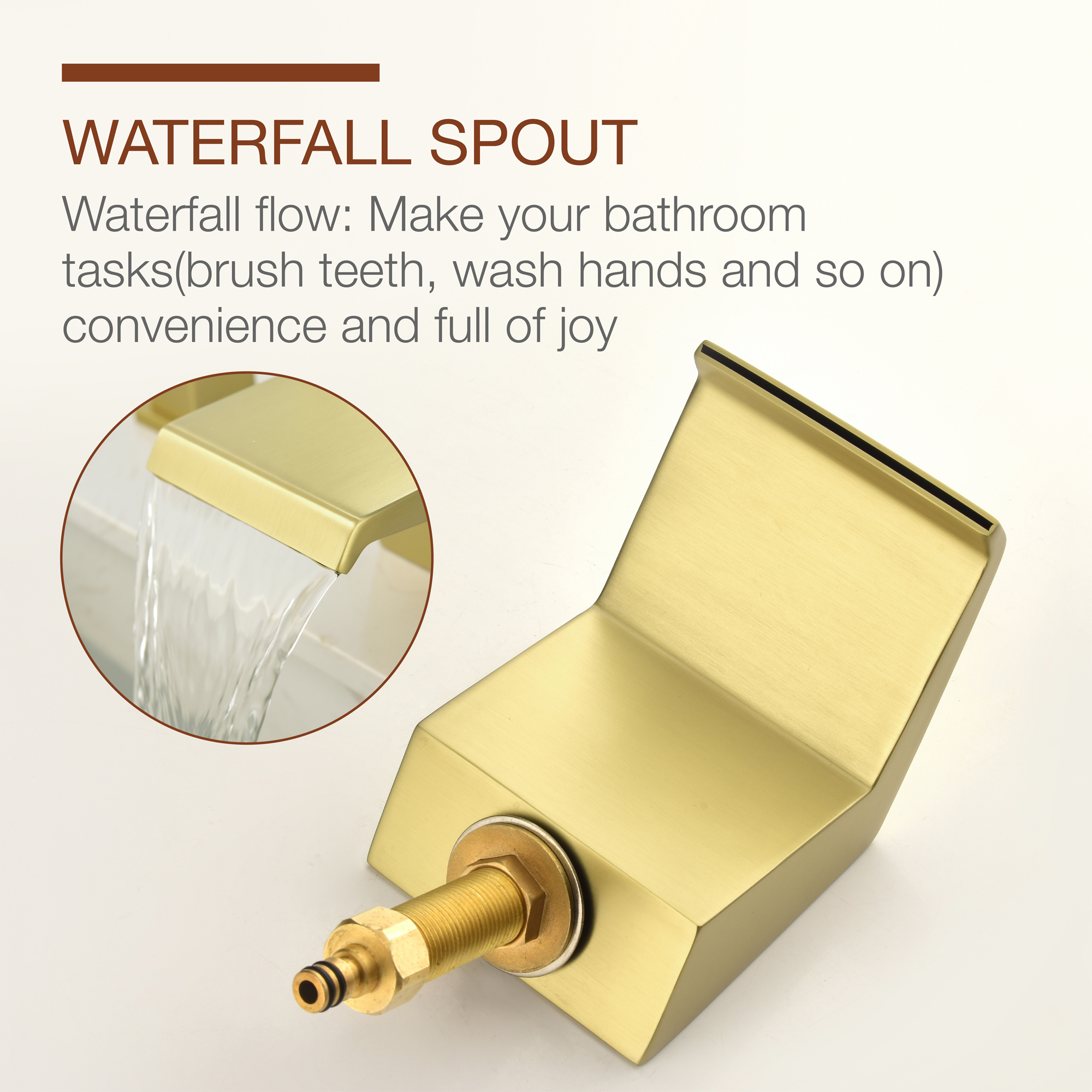 Mondawe Double Handle 8-Inch Center Wide-Spread Bathroom Faucet in Black/Gold/Nickel-Mondawe