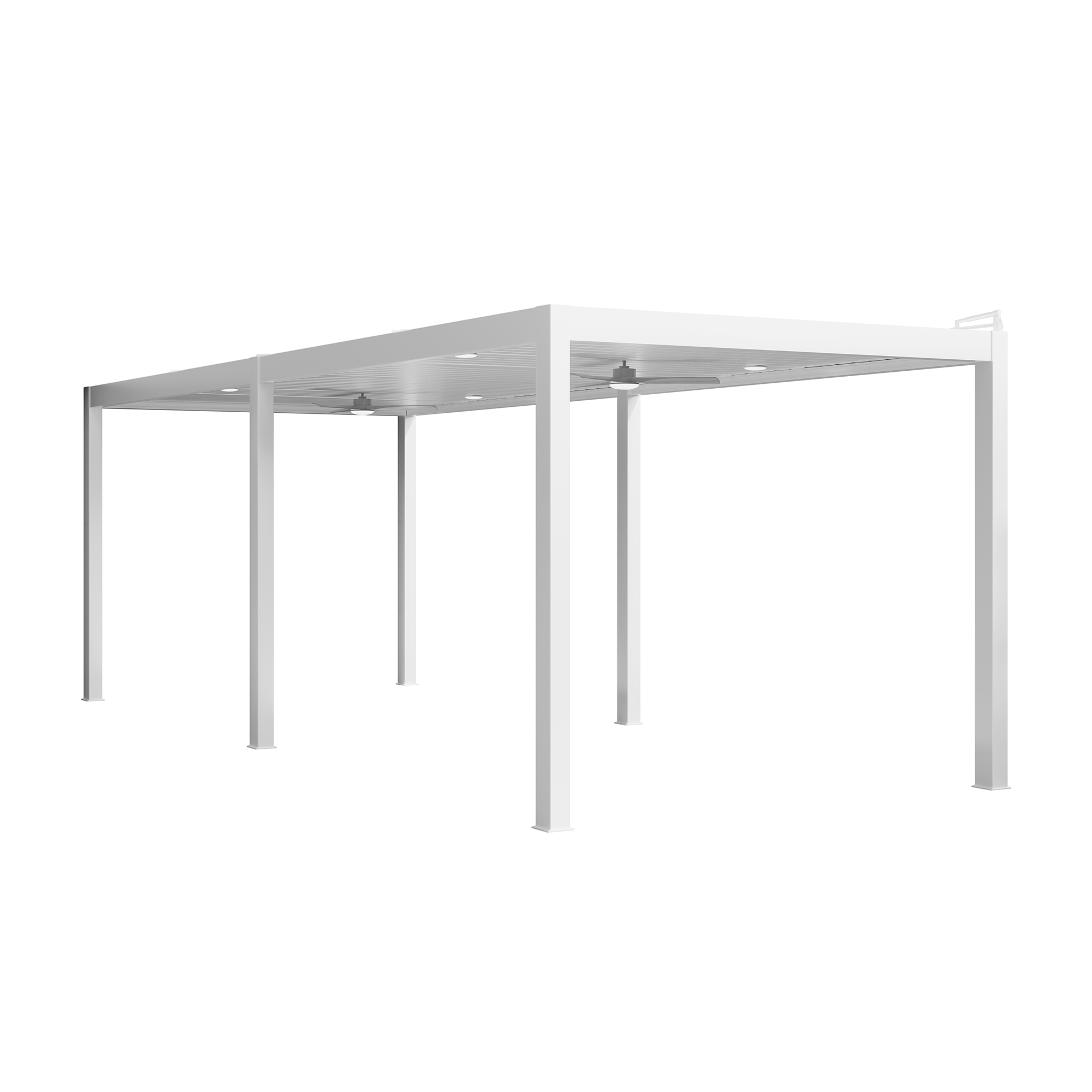 Mondawe Aluminum Outdoor Pergola Gazebo with Adjustable Louvered Roof and Solar-Powered LED Lights – Modern Weather-Resistant Patio Shade Structure