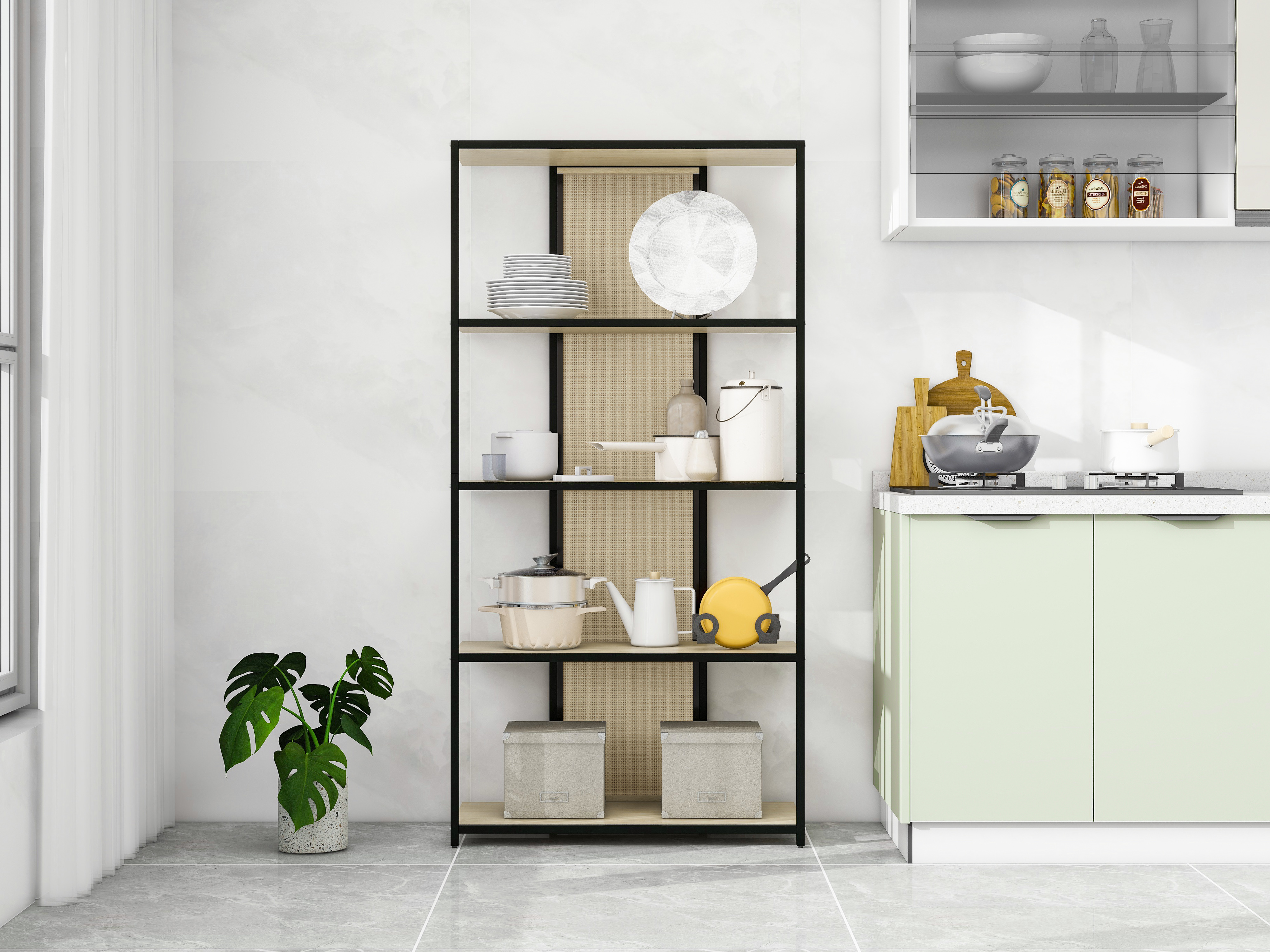 5 LAYER RACK,Suitable for Bedroom, Living Room, Study, Dining Room and Entrance