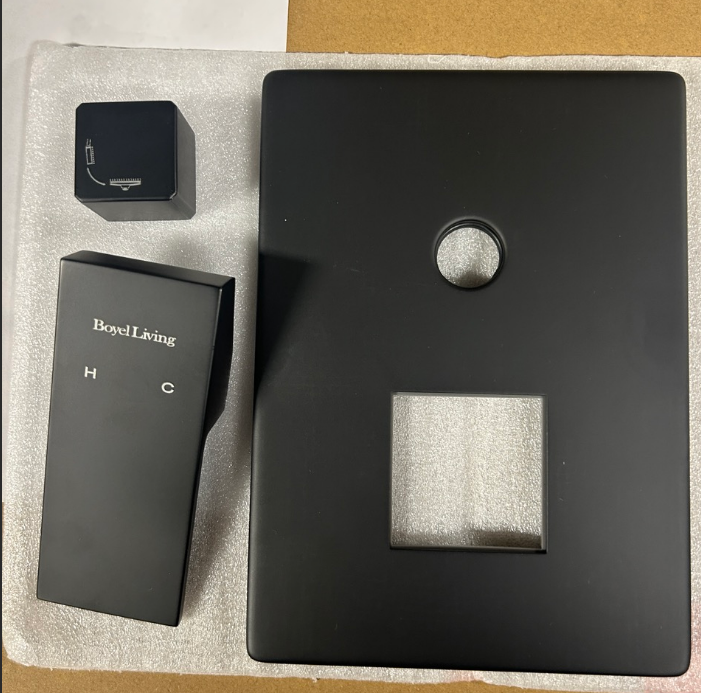 replacement-valve body(in gold square decorative cover), knob, handle and panel of model# MS-A3806-12MB