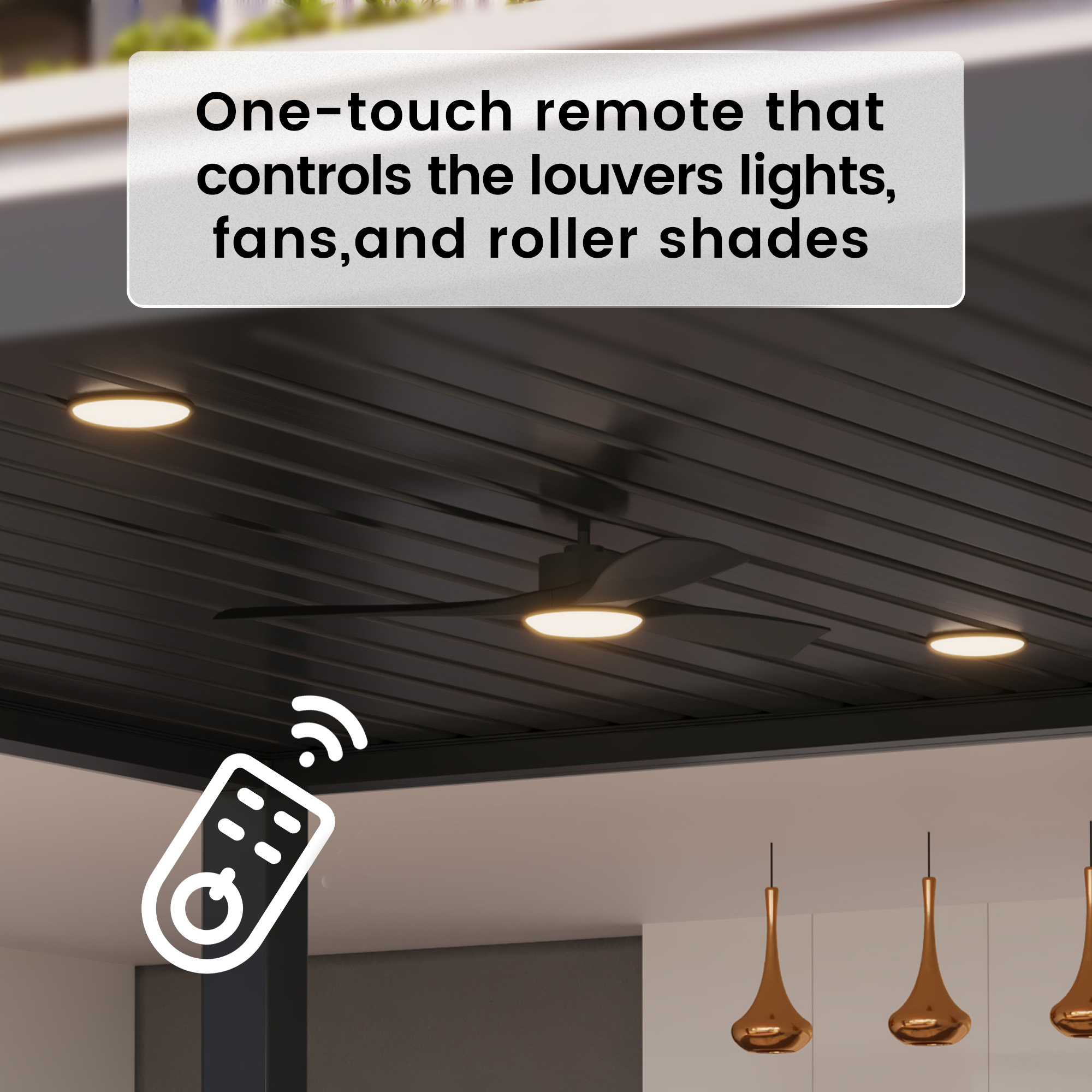 Aluminum Outdoor Pergola Gazebo with Adjustable Louvered Roof and Solar-Powered LED Lights – Modern Weather-Resistant Patio Shade Structure