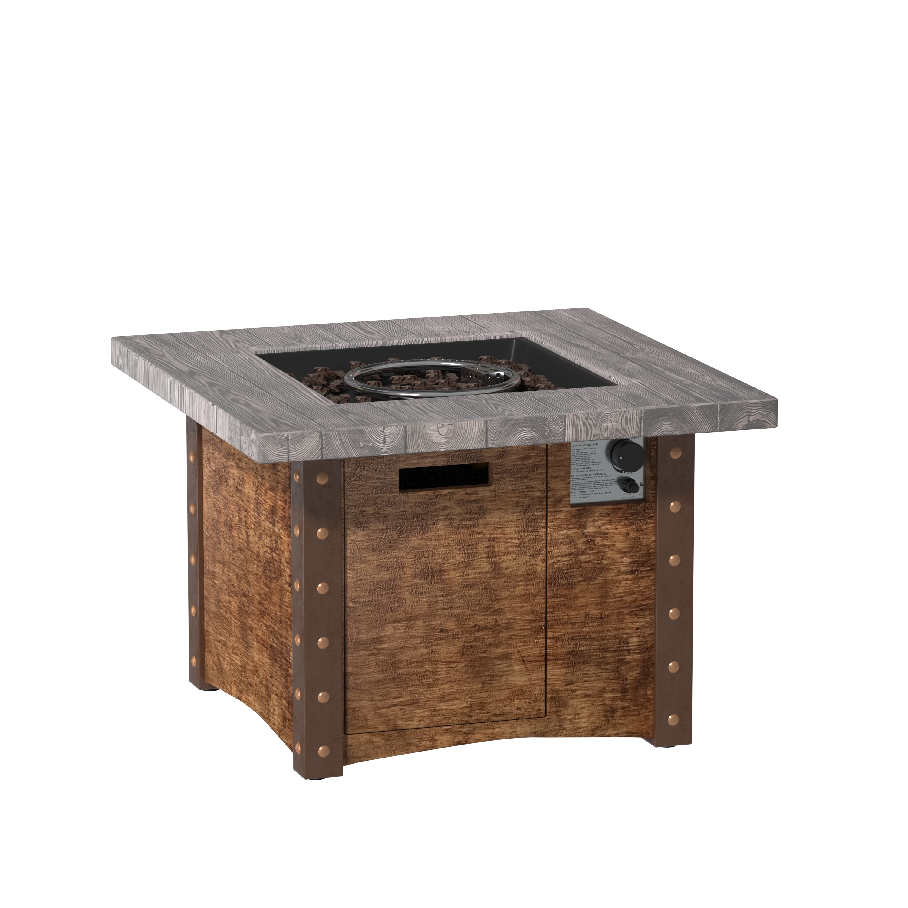 5-Piece/3-Piece HDPE Adirondack Chair Outdoor Meeting Set with 34.5" Propane Fire Pit Table