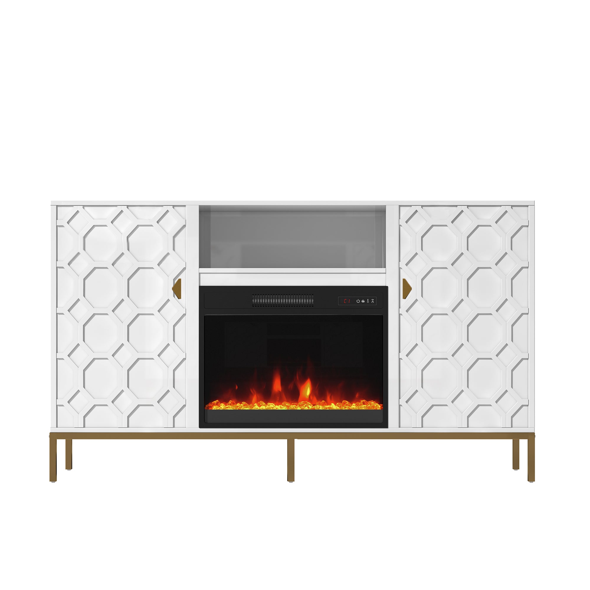 59.53'' TV Cabinet with Electric Fireplace