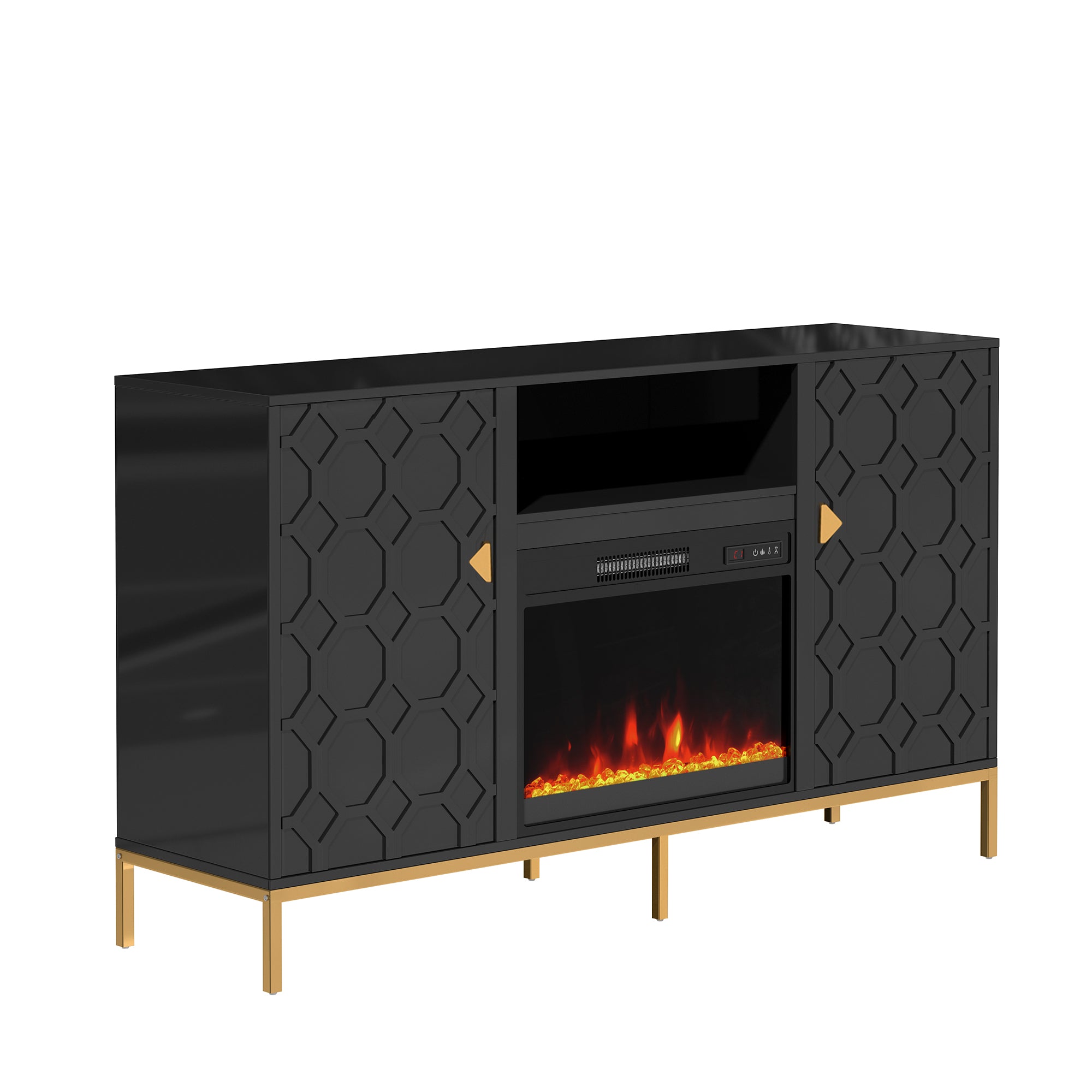 59.53'' TV Cabinet with Electric Fireplace