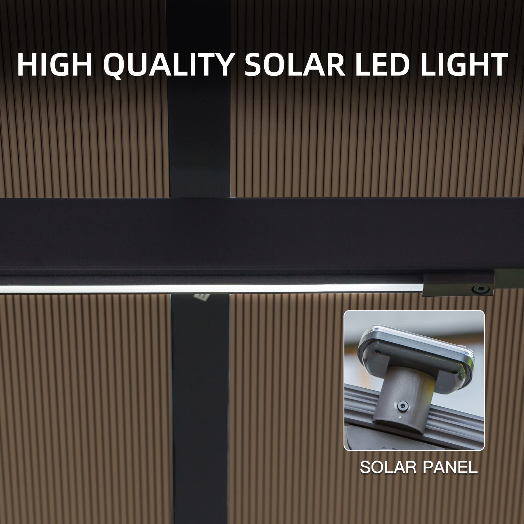 Patio Porch Swing Chair with Adjustable Canopy Solar LED Light Glider and Sunbrella Cushions Deluxe Hammock Swing for Outdoor Garden Balcony Backyard