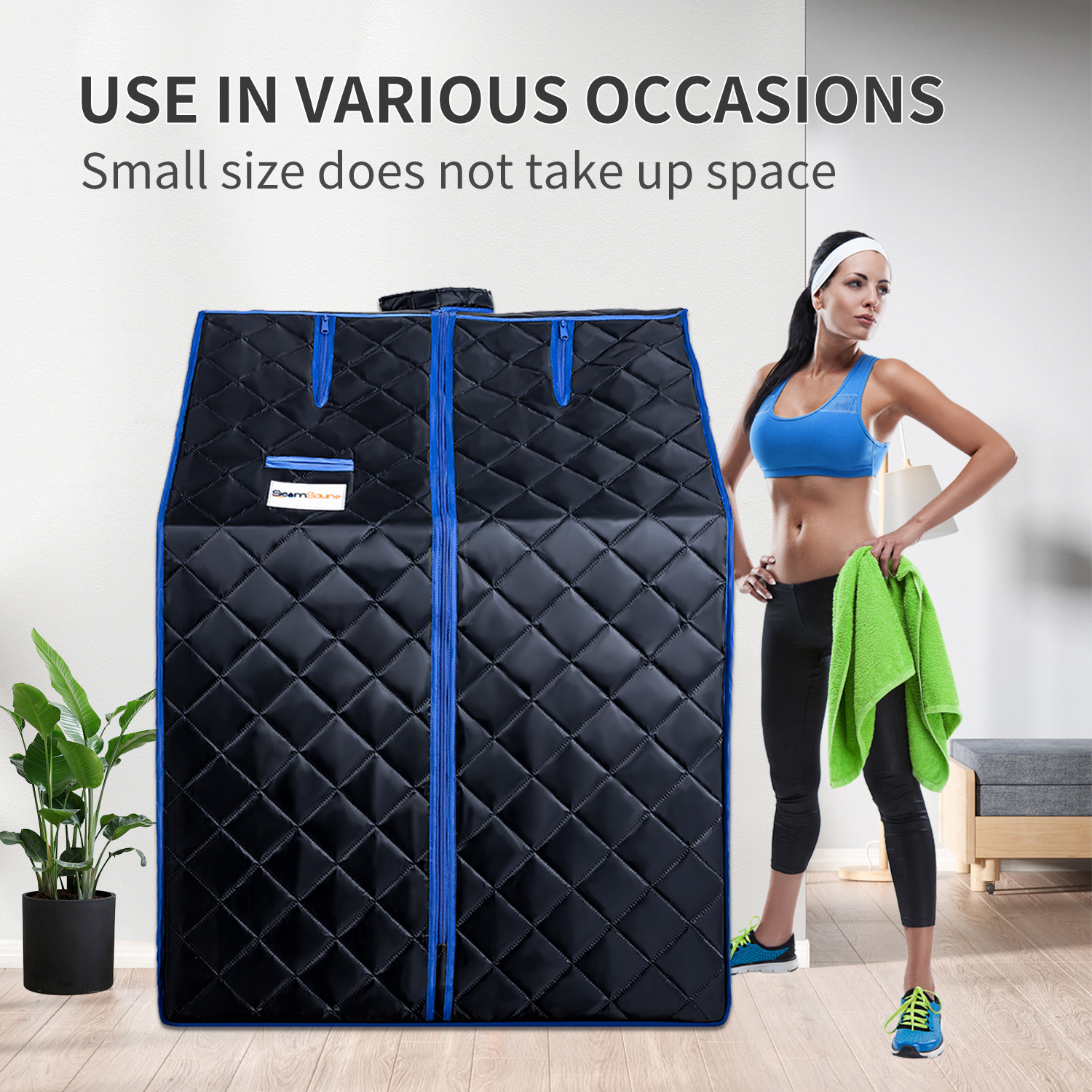 Sojourner Portable Sauna for Home - Steam Sauna Tent, Personal Sauna - Sauna Heater, Tent, Chair, Remote Included for Home Sauna - Enjoy Your Own Personal Spa 