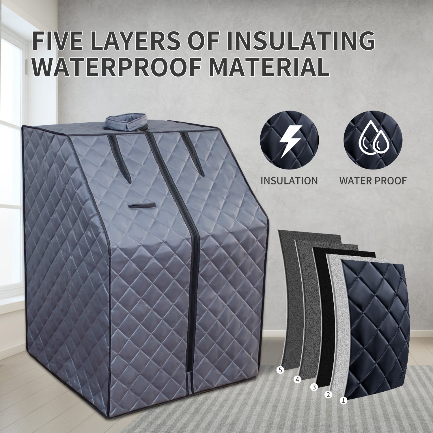 Sojourner Portable Sauna for Home - Steam Sauna Tent, Personal Sauna - Sauna Heater, Tent, Chair, Remote Included for Home Sauna - Enjoy Your Own Personal Spa 