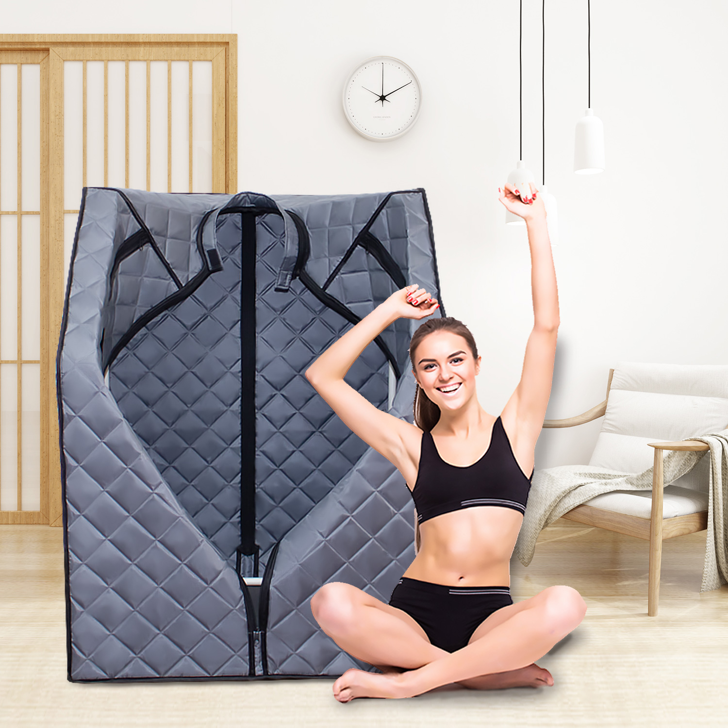 Sojourner Portable Sauna for Home - Steam Sauna Tent, Personal Sauna - Sauna Heater, Tent, Chair, Remote Included for Home Sauna - Enjoy Your Own Personal Spa 