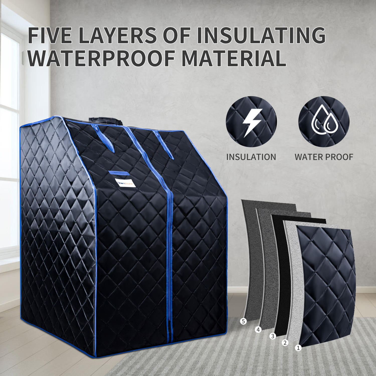 Sojourner Portable Sauna for Home - Steam Sauna Tent, Personal Sauna - Sauna Heater, Tent, Chair, Remote Included for Home Sauna - Enjoy Your Own Personal Spa 