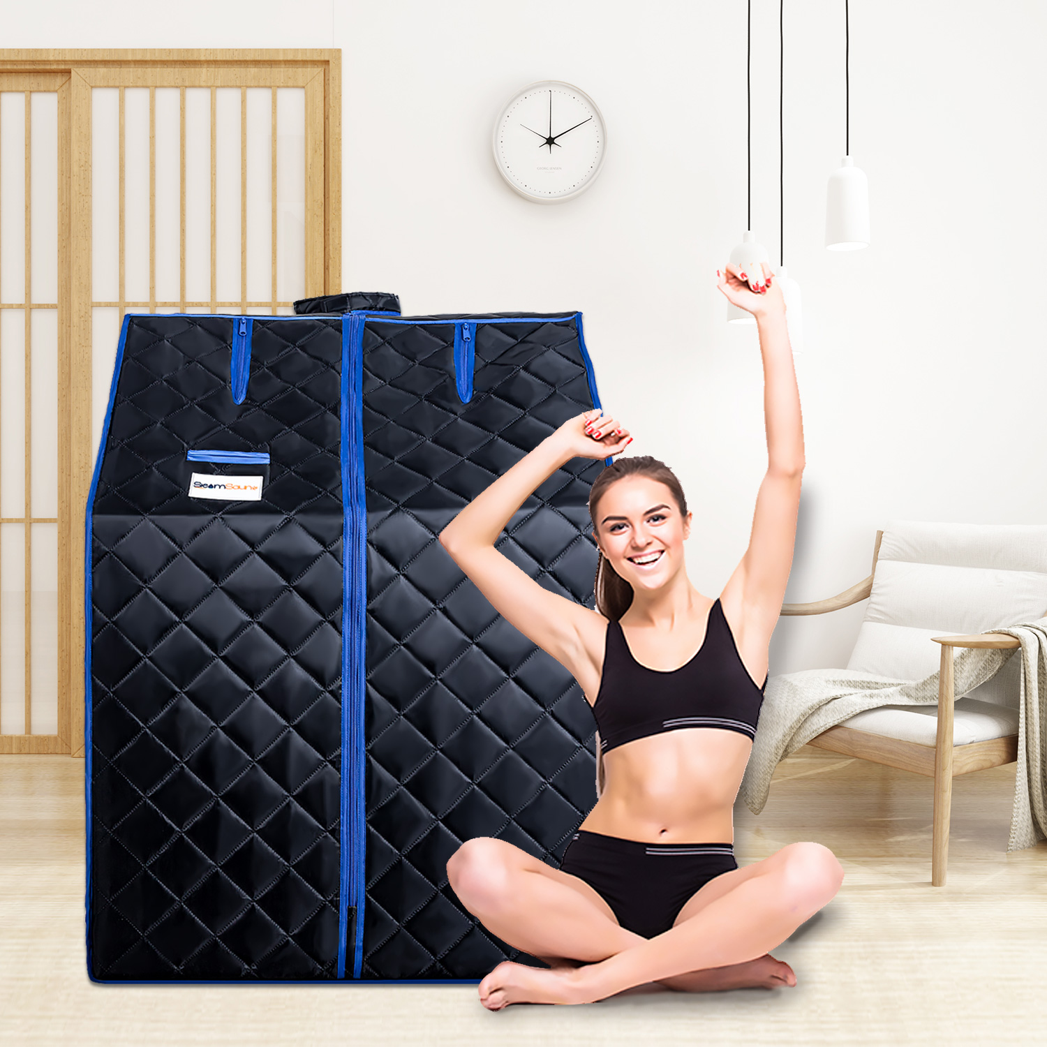 Sojourner Portable Sauna for Home - Steam Sauna Tent, Personal Sauna - Sauna Heater, Tent, Chair, Remote Included for Home Sauna - Enjoy Your Own Personal Spa 