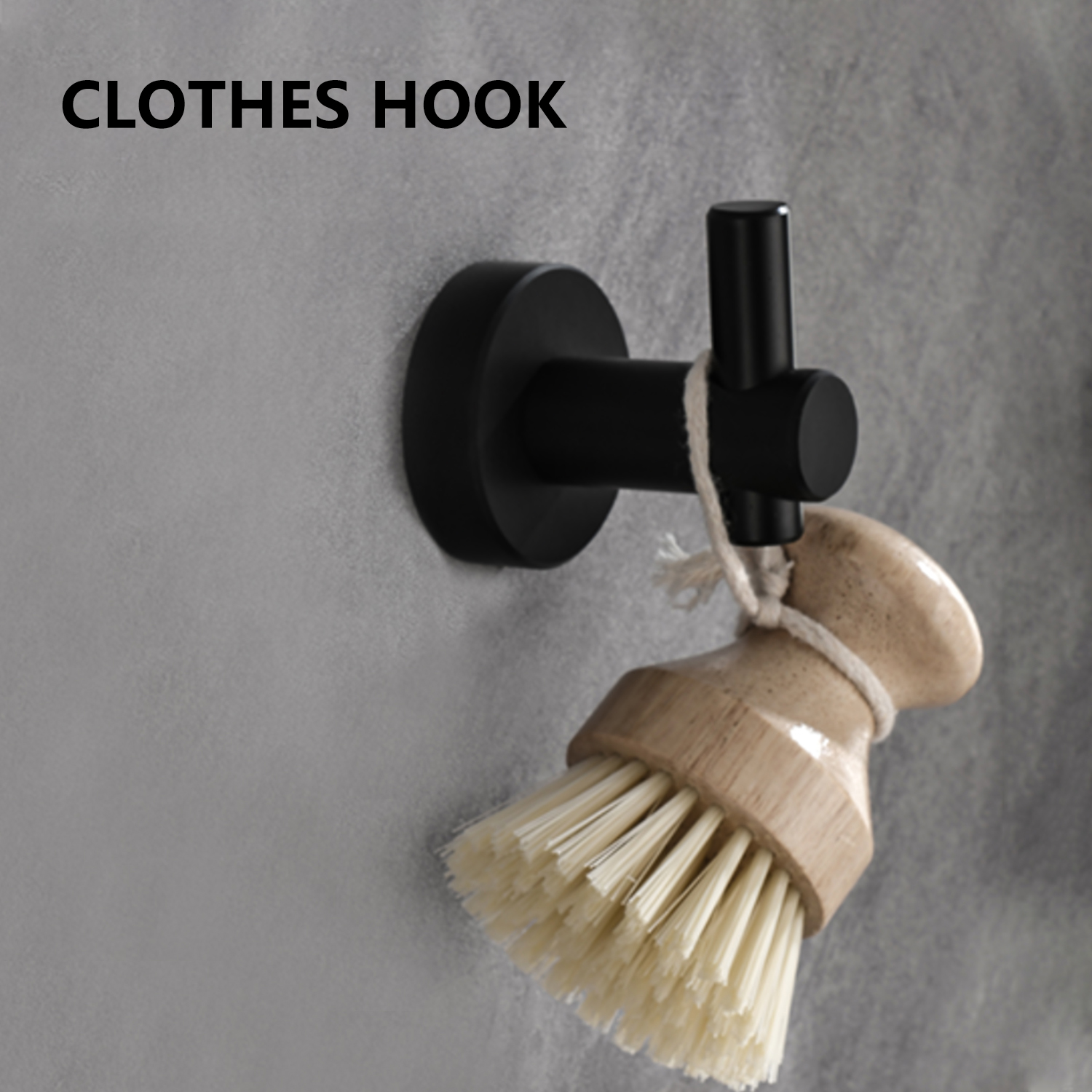 6 Piece Bathroom Towel Rack Set Wall Mount – Matt Black & Matt Gold & Orange