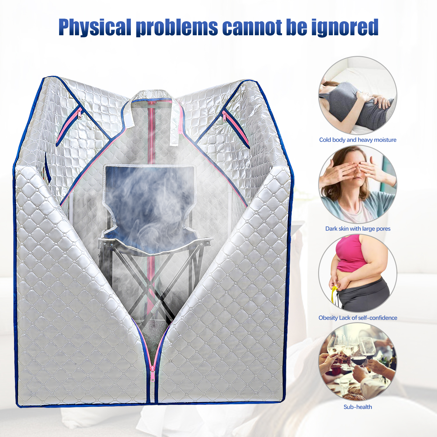 Sojourner Portable Sauna for Home - Steam Sauna Tent, Personal Sauna - Sauna Heater, Tent, Chair, Remote Included for Home Sauna - Enjoy Your Own Personal Spa 