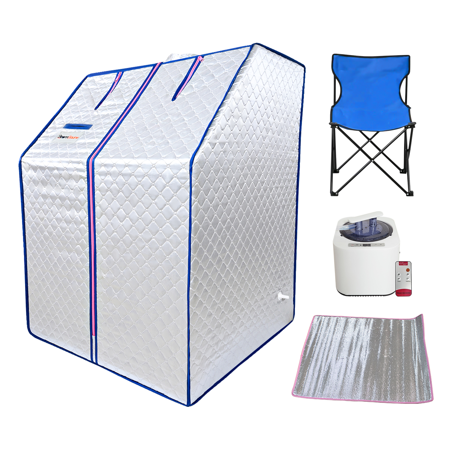 Sojourner Portable Sauna for Home - Steam Sauna Tent, Personal Sauna - Sauna Heater, Tent, Chair, Remote Included for Home Sauna - Enjoy Your Own Personal Spa 