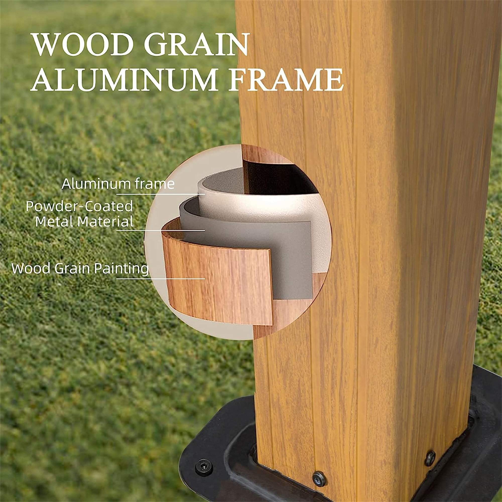 Hardtop Gazebo, Permanent Outdoor Gazebo with Polycarbonate Double Roof, Aluminum Gazebo Pavilion with Curtain and Net for Garden, Patio, Lawns, Deck, Backyard