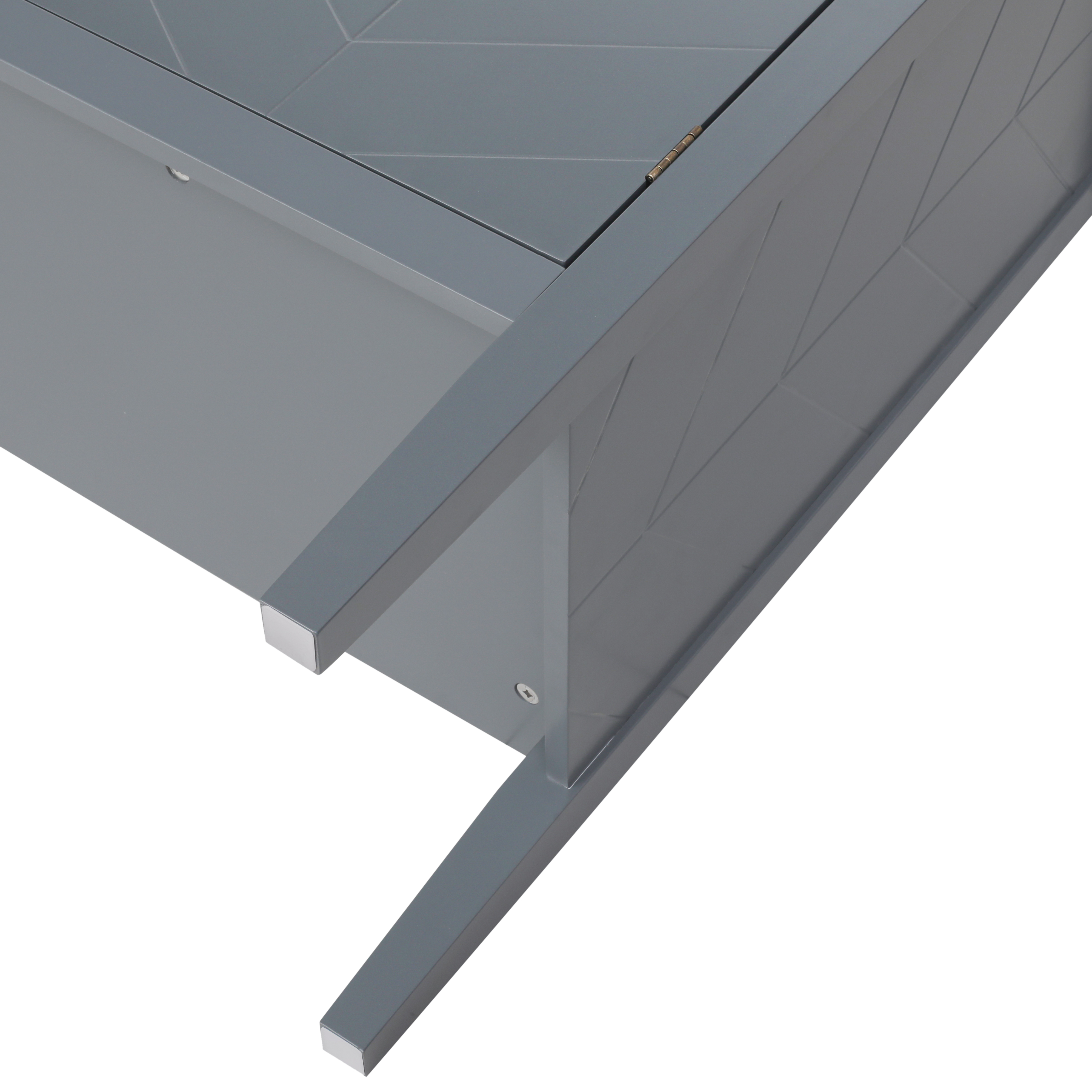 2 Door Wooden Cabinets, Black/Gray Wood Cabinet Vintage  Style Sideboard for Living Room Dining Room Office