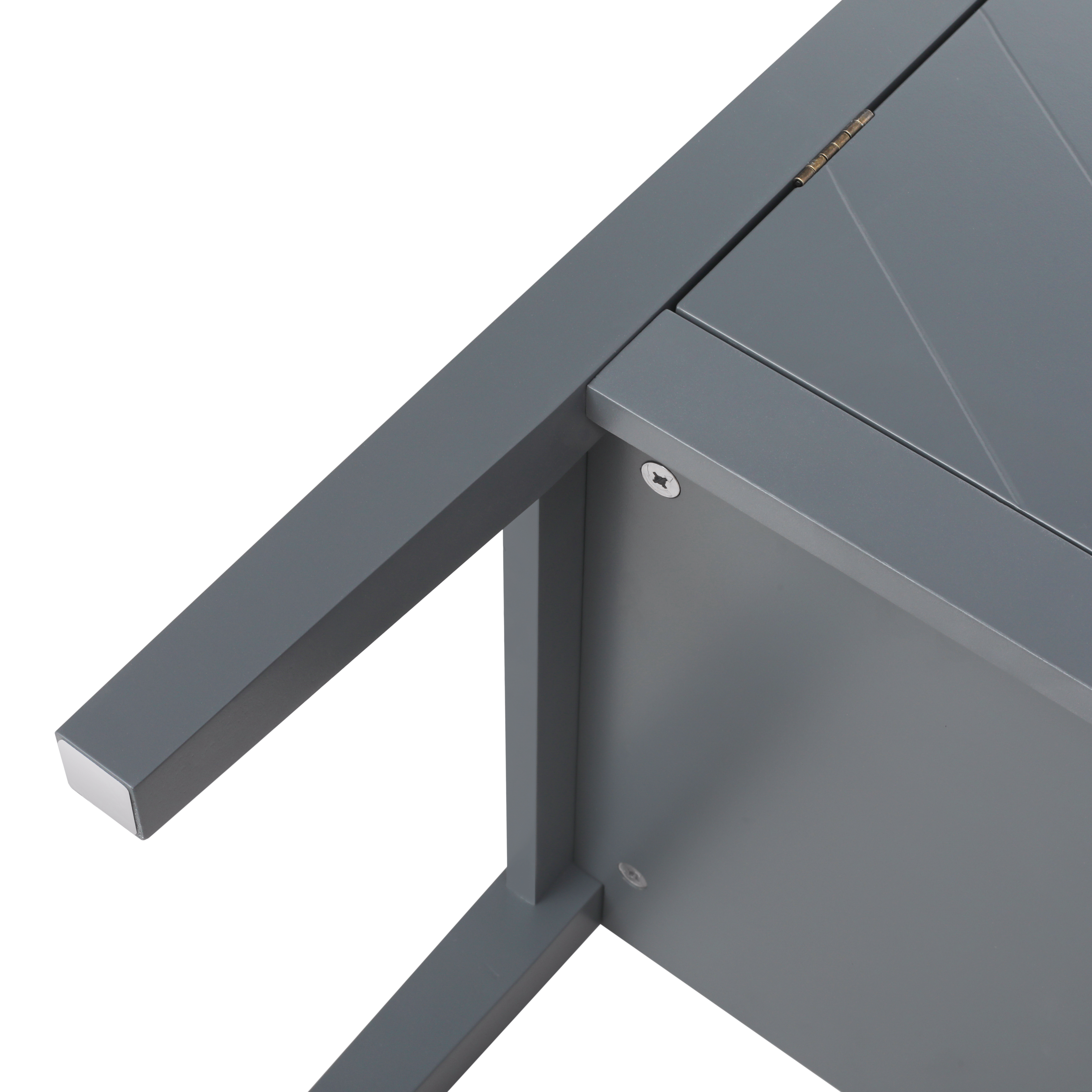 2 Door Wooden Cabinets, Black/Gray Wood Cabinet Vintage  Style Sideboard for Living Room Dining Room Office