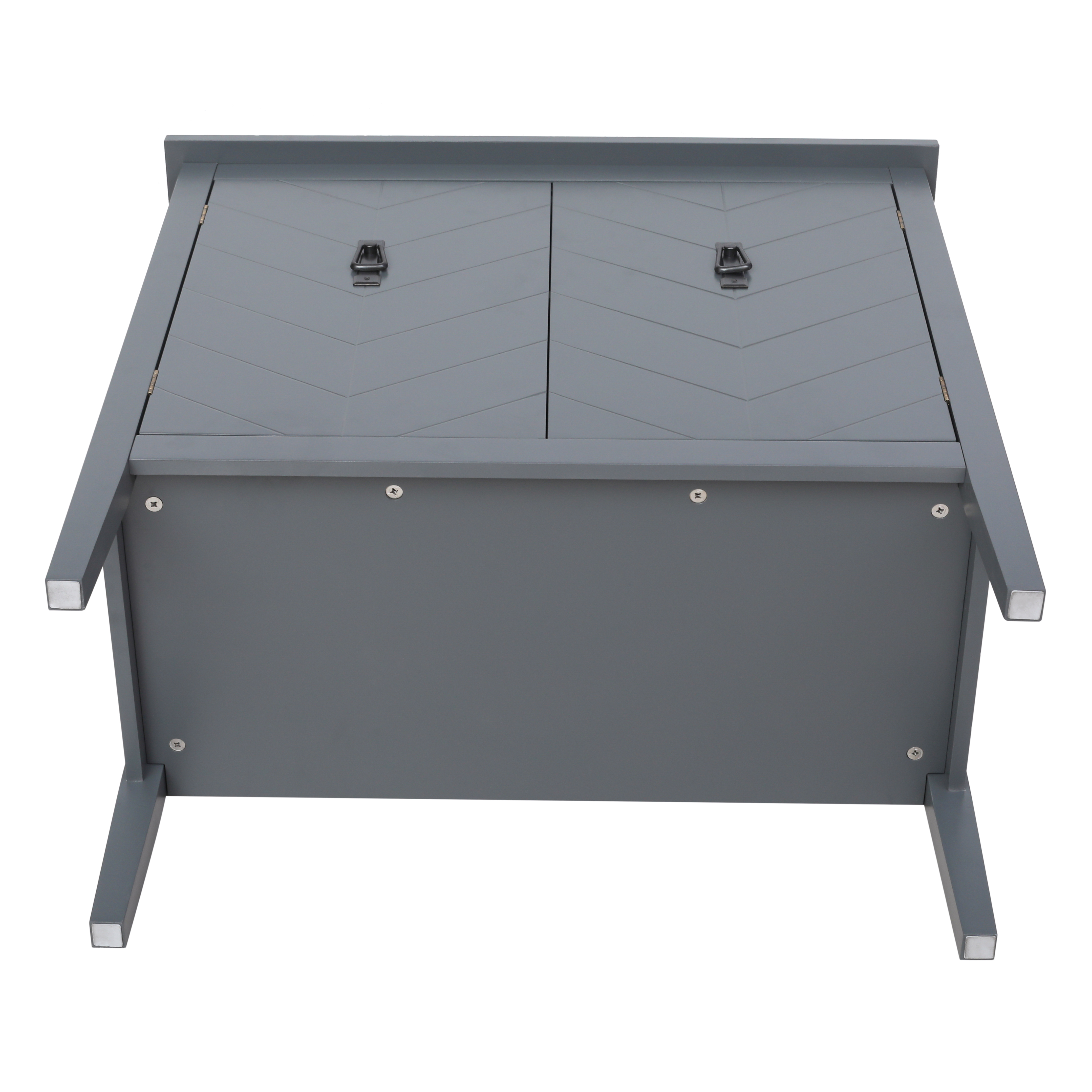 2 Door Wooden Cabinets, Black/Gray Wood Cabinet Vintage  Style Sideboard for Living Room Dining Room Office