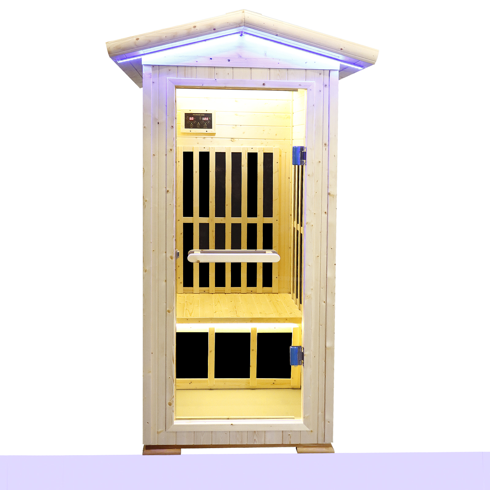 Single person spruce far infrared sauna hair 
