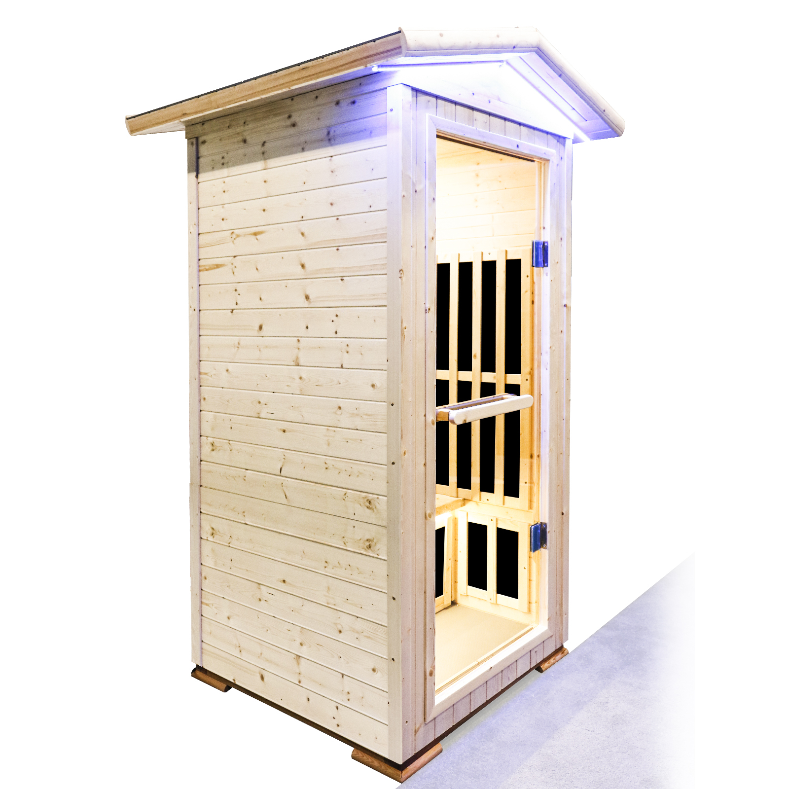 Single person spruce far infrared sauna hair 