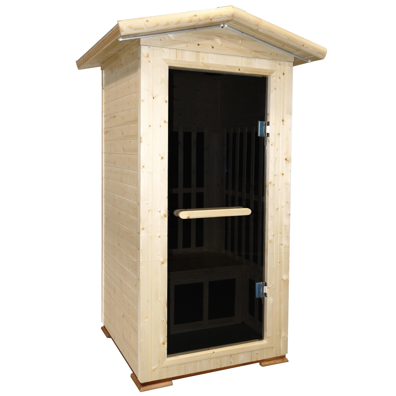 Single person spruce far infrared sauna hair 