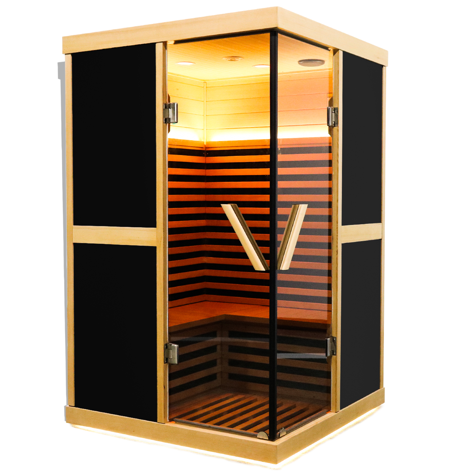 Boyel Living Double person V-shaped far infrared sauna room 