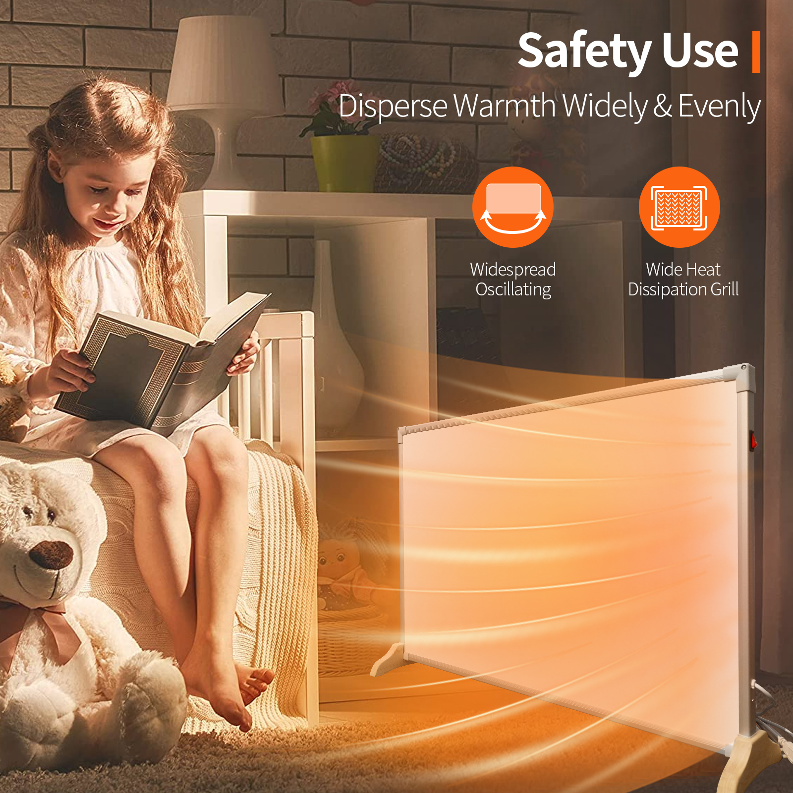 Graphene heated wall heating 