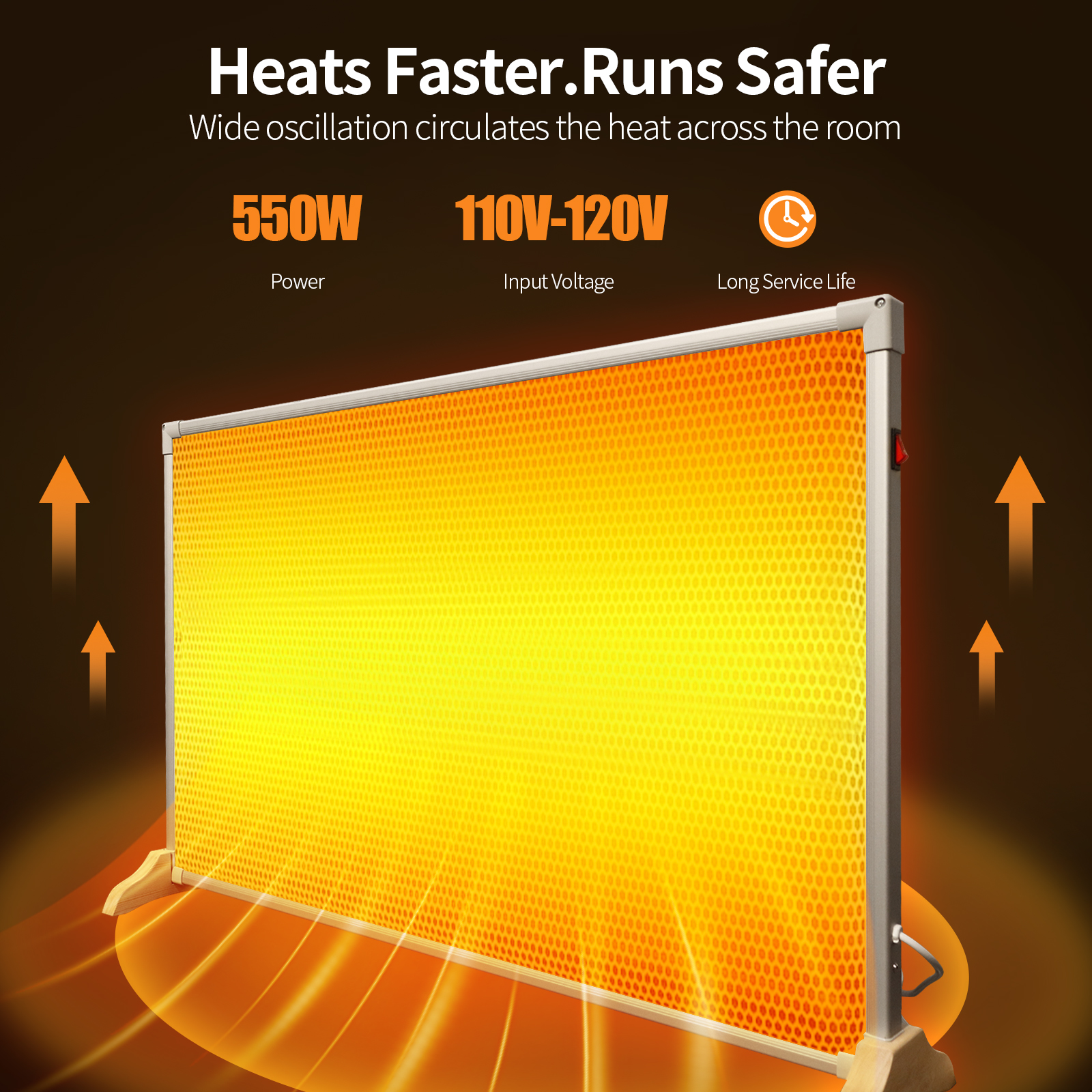 Graphene heated wall heating 