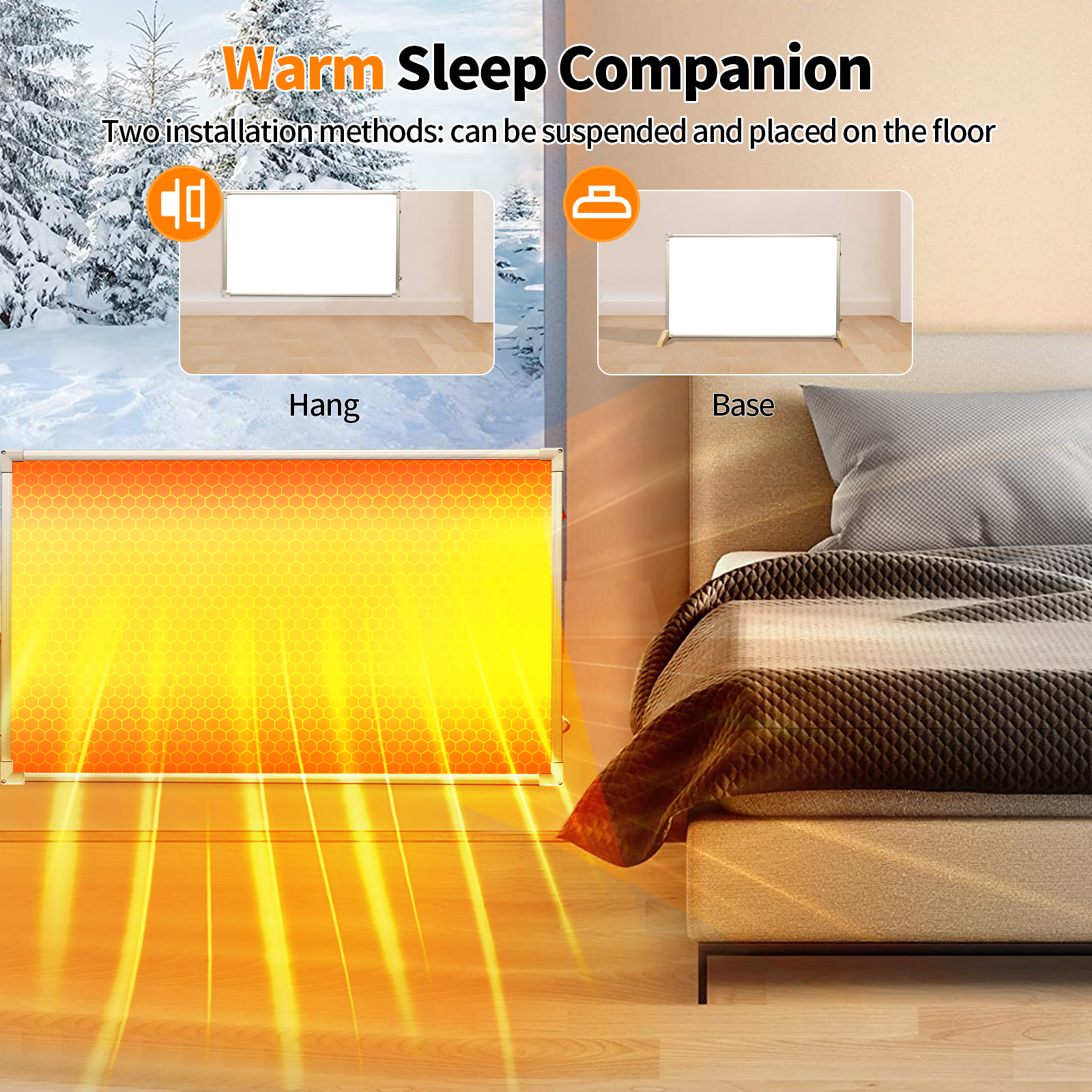 Graphene heated wall heating 