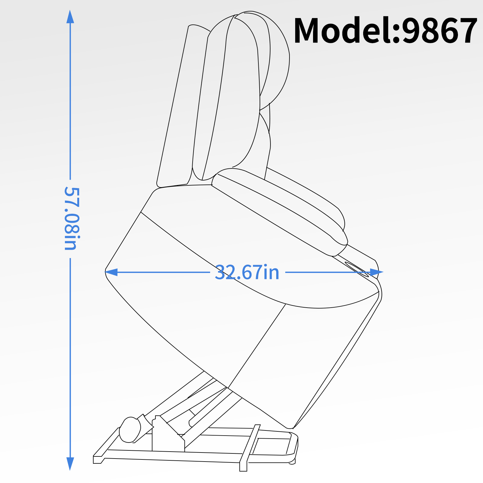 Up to 350 LBS Chenille Power Lift Recliner Chair, Heavy Duty Motion Mechanism with 8-Point Vibration Massage and Lumbar Heating, USB and Type-C Ports, Stainless Steel Cup Holders, Blue/Brown