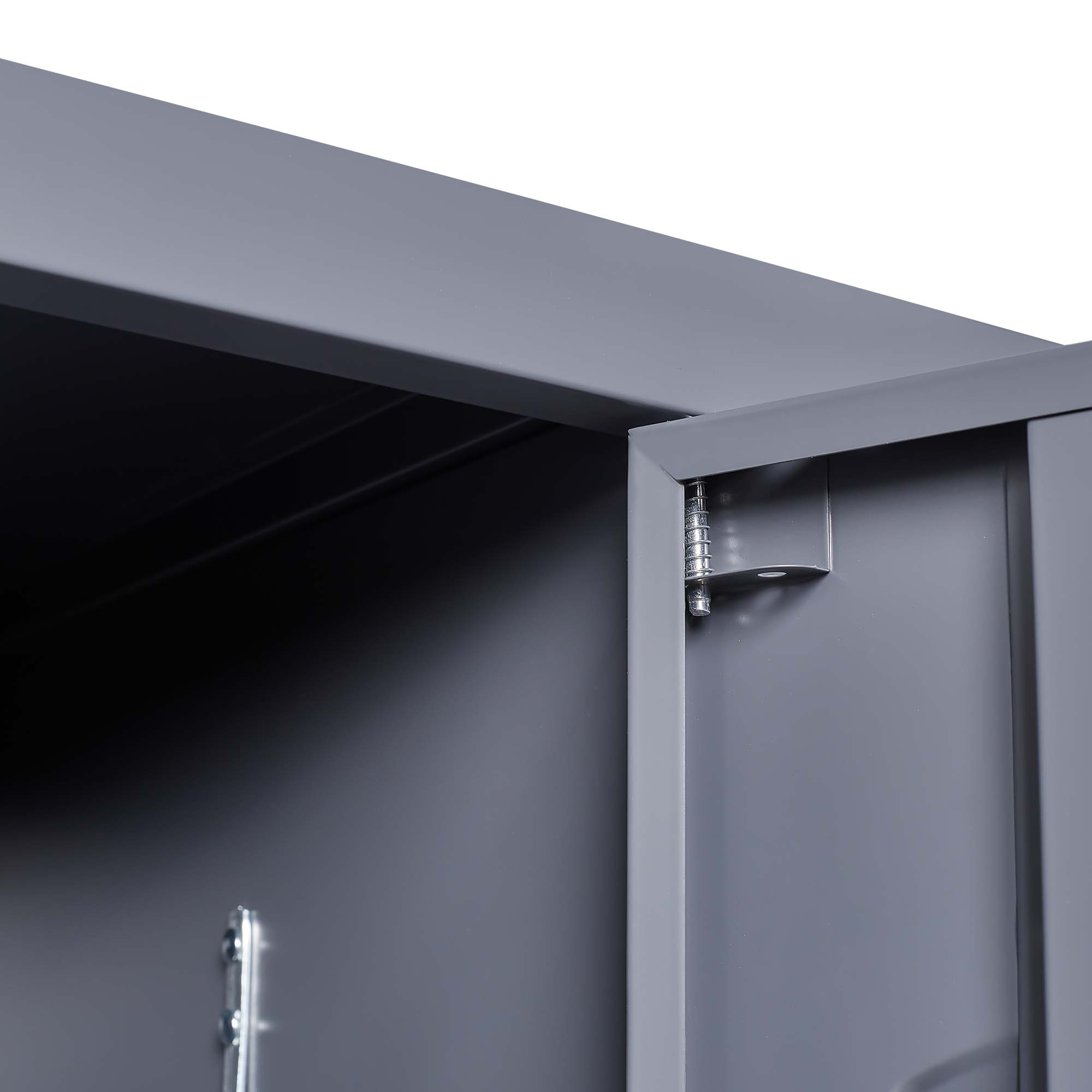 1/2/3/4/5 Door 66"H Metal Lockers With Lock for Employees,Storage Locker Cabinet for Home Gym Office School Garage,Gray