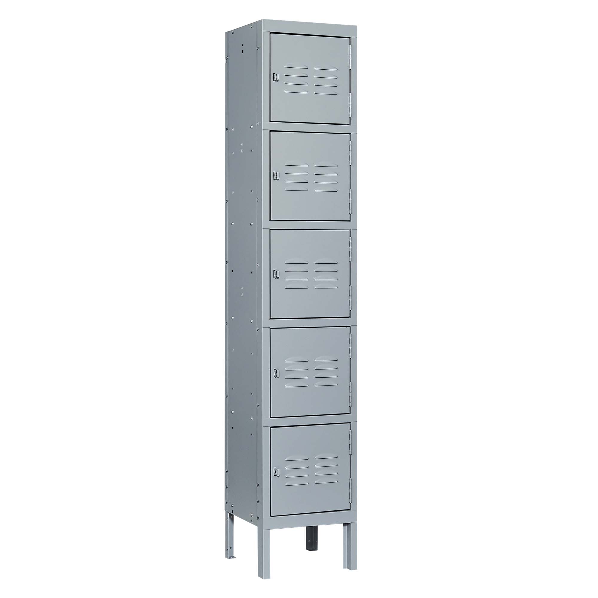 1/2/3/4/5 Door 66"H Metal Lockers With Lock for Employees,Storage Locker Cabinet for Home Gym Office School Garage,Gray