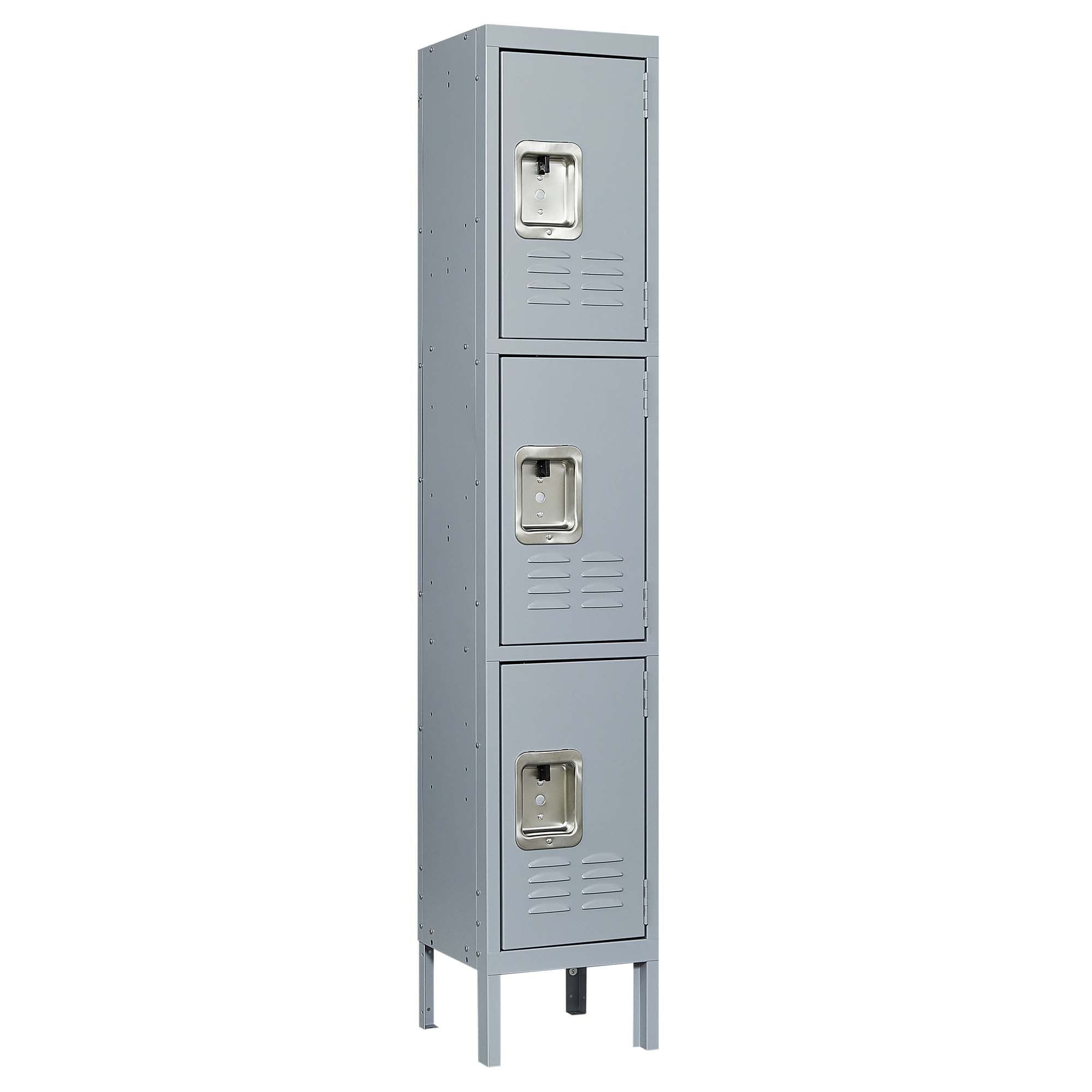 1/2/3/4/5 Door 66"H Metal Lockers With Lock for Employees,Storage Locker Cabinet for Home Gym Office School Garage,Gray