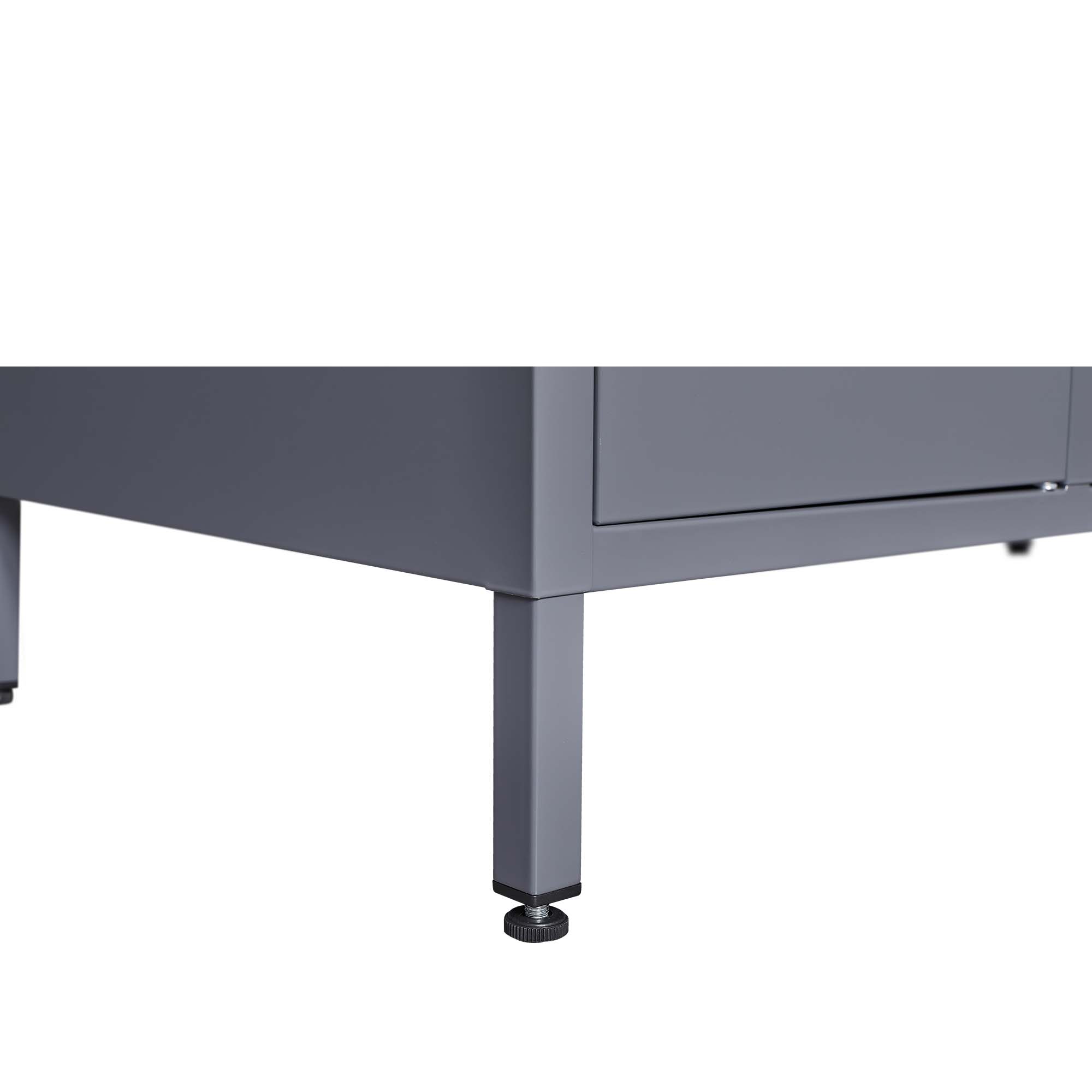 1/2/3/4/5 Door 66"H Metal Lockers With Lock for Employees,Storage Locker Cabinet for Home Gym Office School Garage,Gray