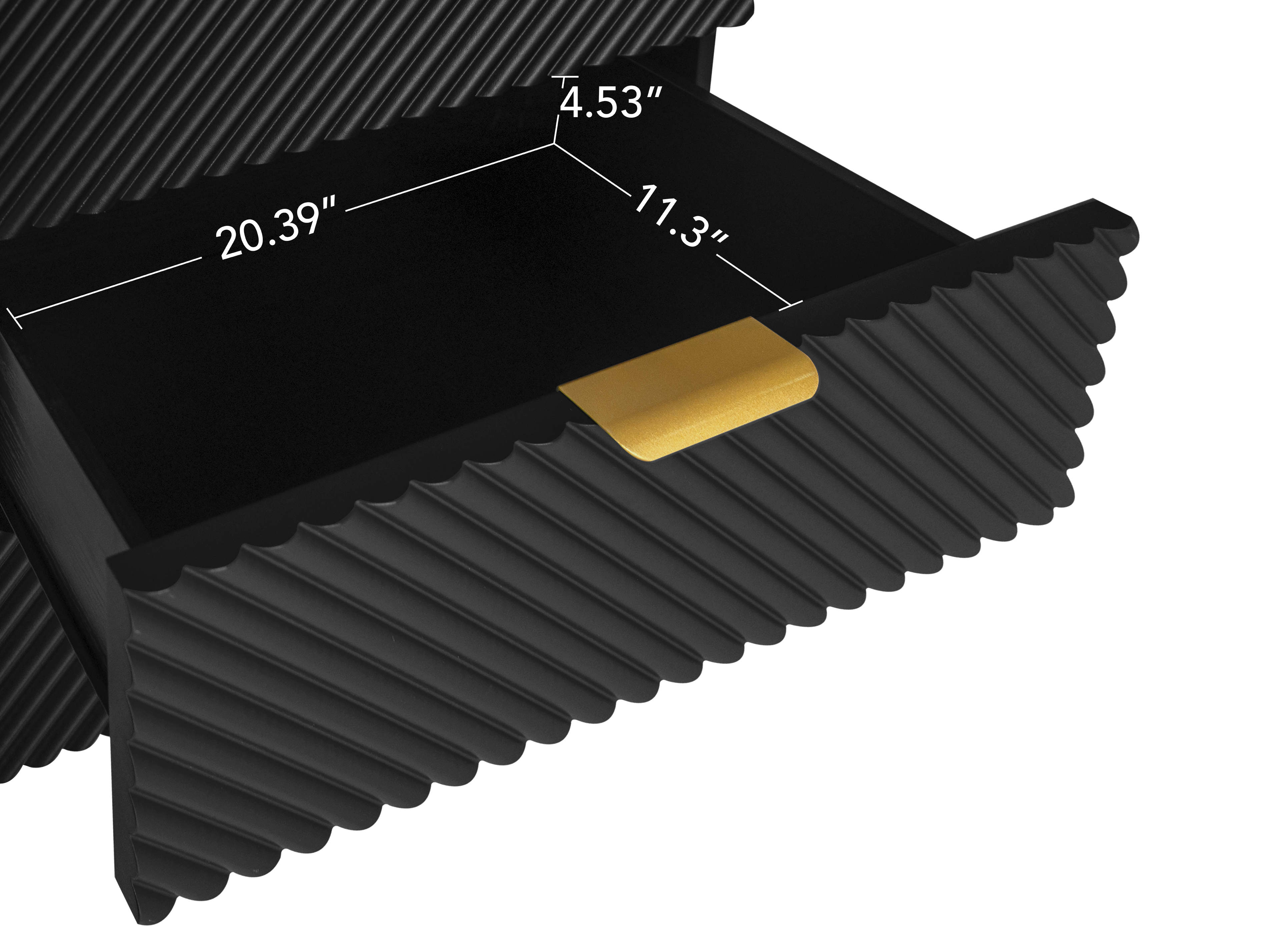 3 Drawer Cabinet, Accent Storage Cabinet, Suitable for Bedroom, Living Room, Study, Black/Blue