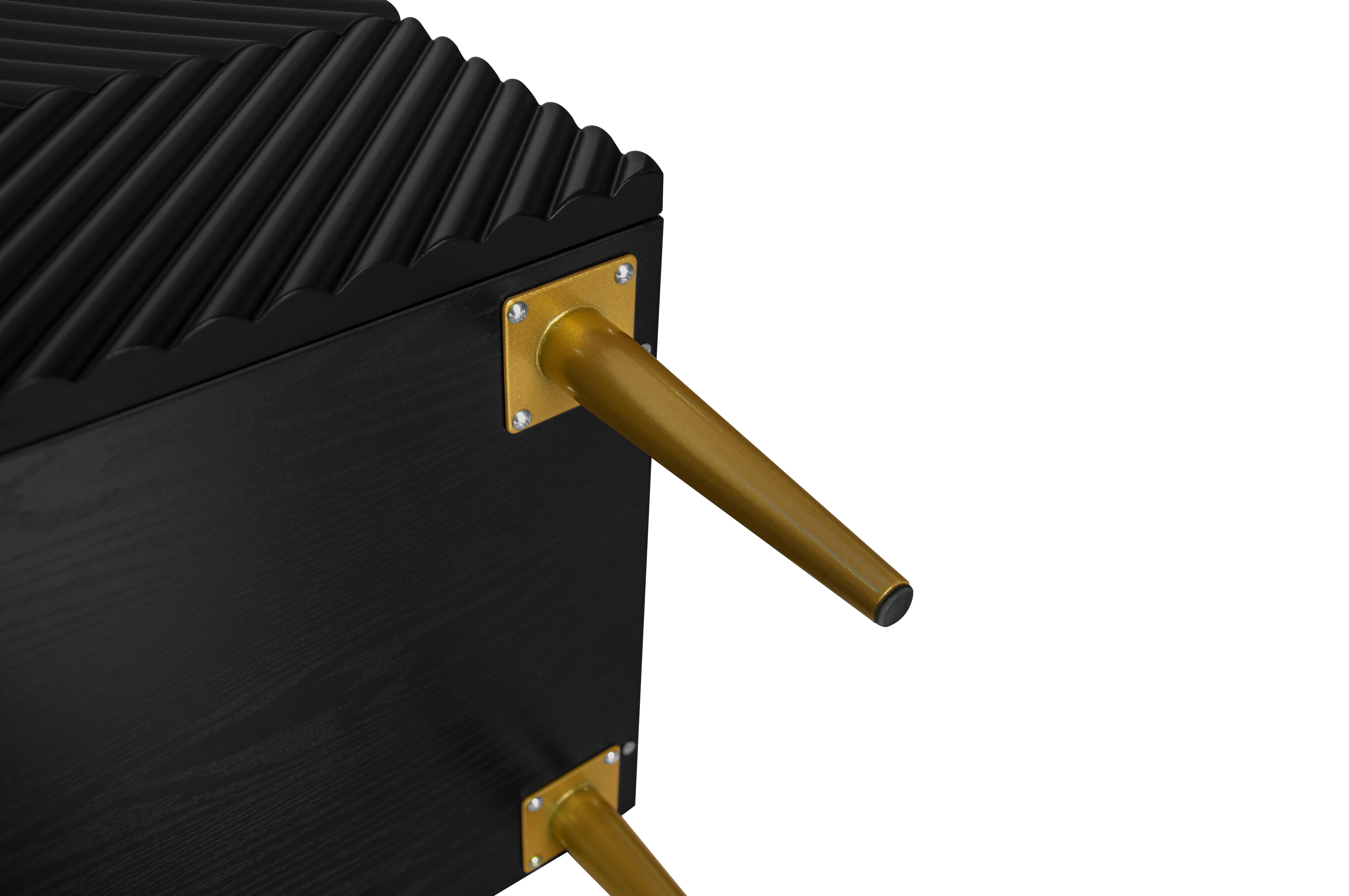 3 Drawer Cabinet, Accent Storage Cabinet, Suitable for Bedroom, Living Room, Study, Black/Blue