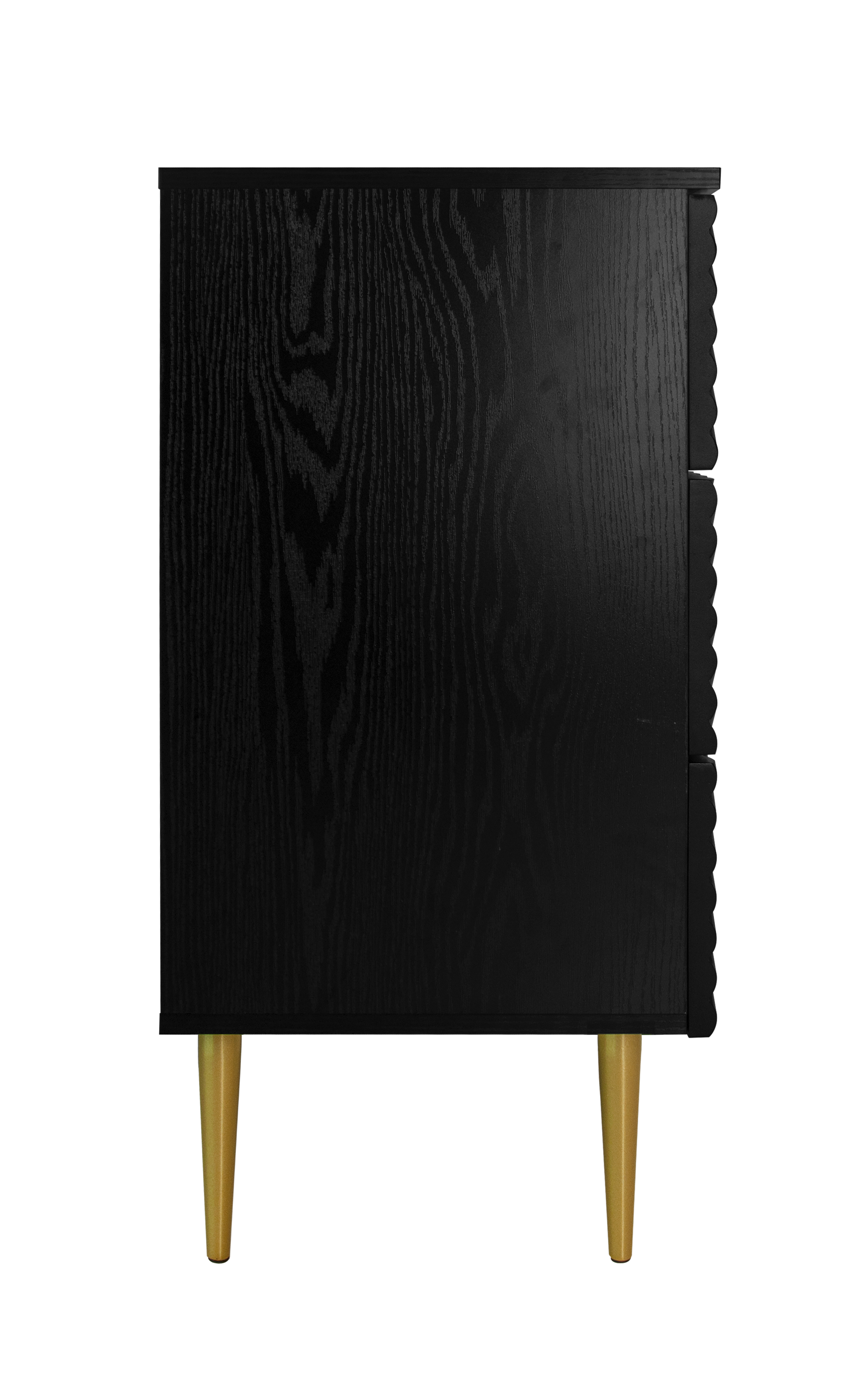 3 Drawer Cabinet, Accent Storage Cabinet, Suitable for Bedroom, Living Room, Study, Black/Blue