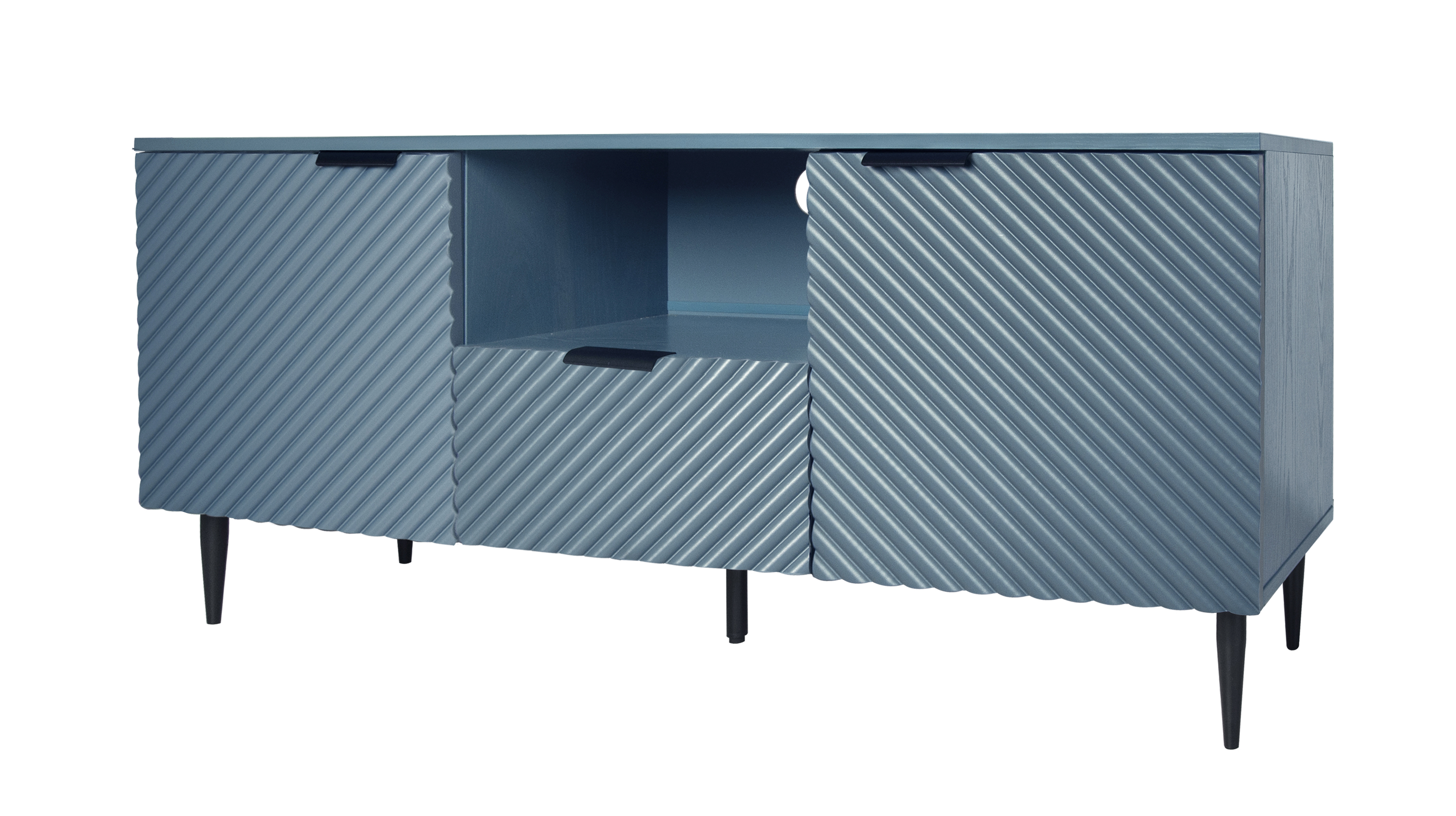 TV Stand with Solid Ion Feet, TV Console Table for Living Room, Bedroom