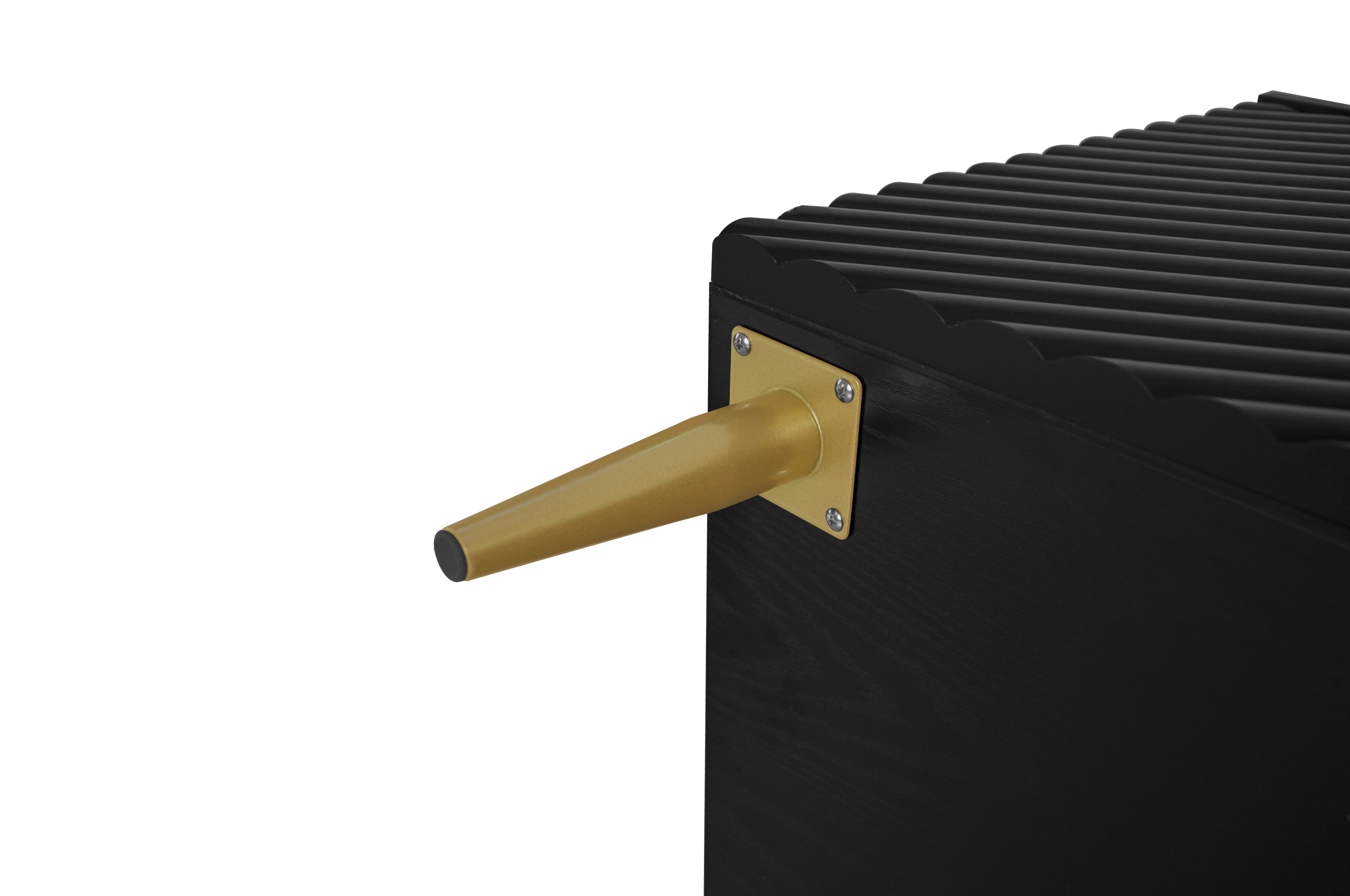 TV Stand with Solid Ion Feet, TV Console Table for Living Room, Bedroom, Black/Blue