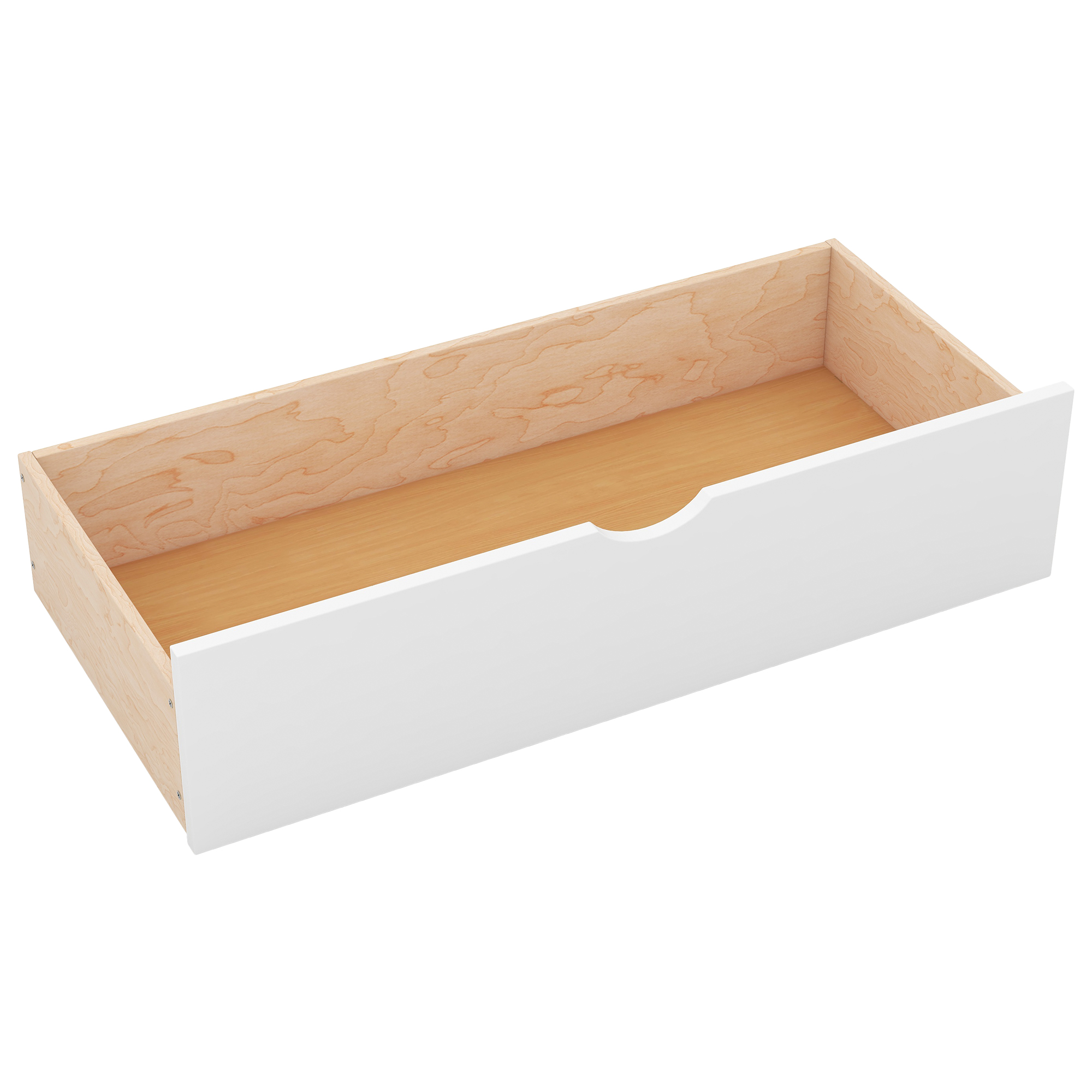 Wood Queen Size Platform Bed with Storage Headboard, Shelves and 2 Drawers, Gray/White