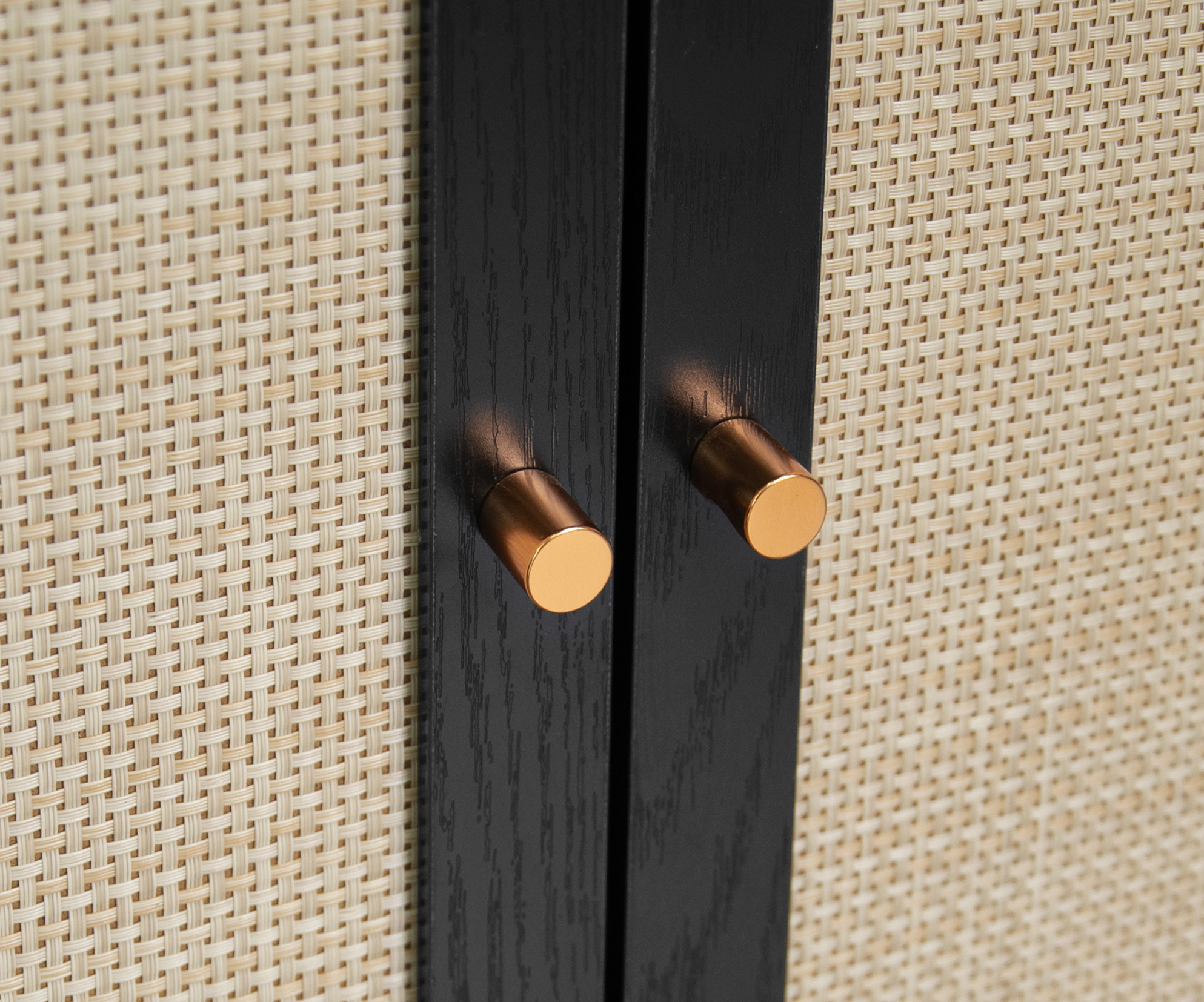 3 Door Cabinet,Sideboard Accent Cabinet, Storage Cabinet for Living Room, Hallway Entryway Kitchen, Natural/Black 