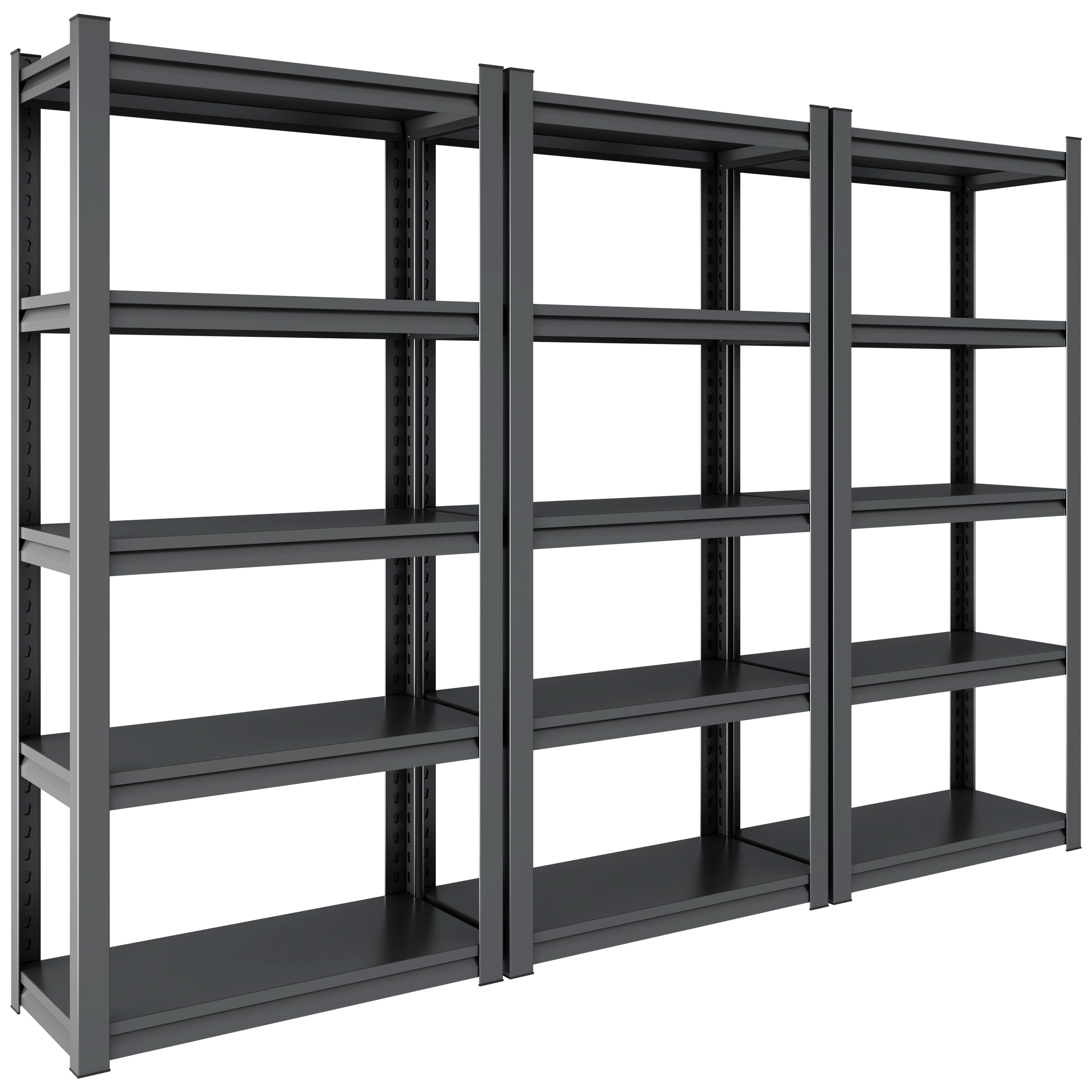 5 Tier Metal Shelves for Storage Garage Shelving 2000LBS Heavy Duty Storage Shelves Adjustable Garage Shelf Industrial Shelving Unit Storage Utility Rack